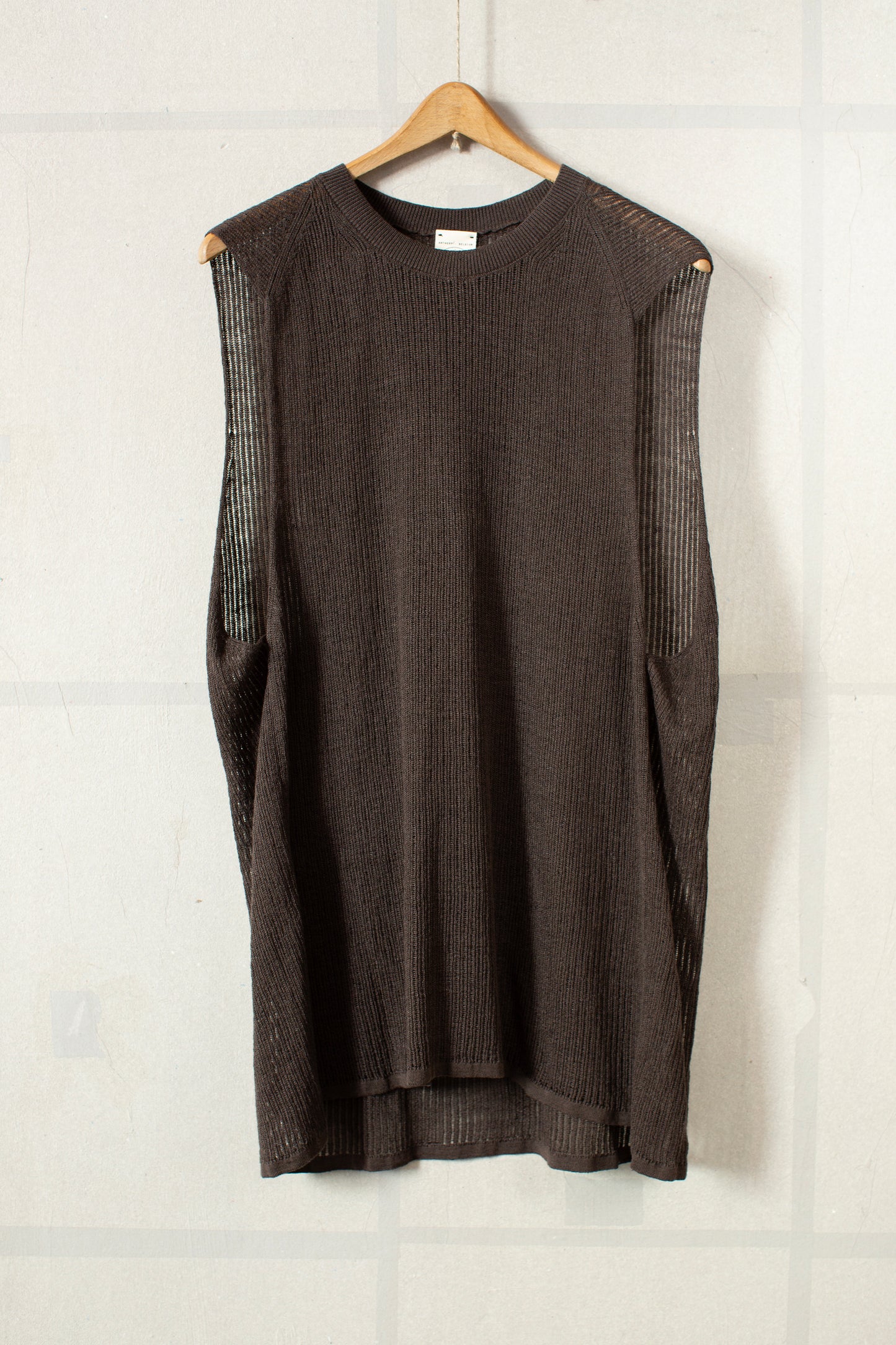 KNIT#75 - LINEN COTTON MESH BROWN