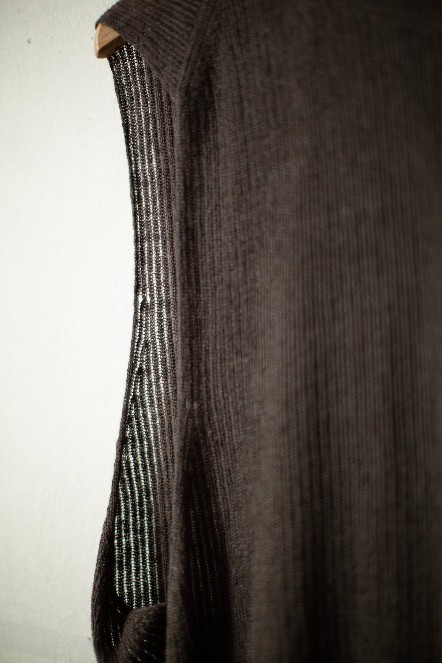 KNIT#75 - LINEN COTTON MESH BROWN