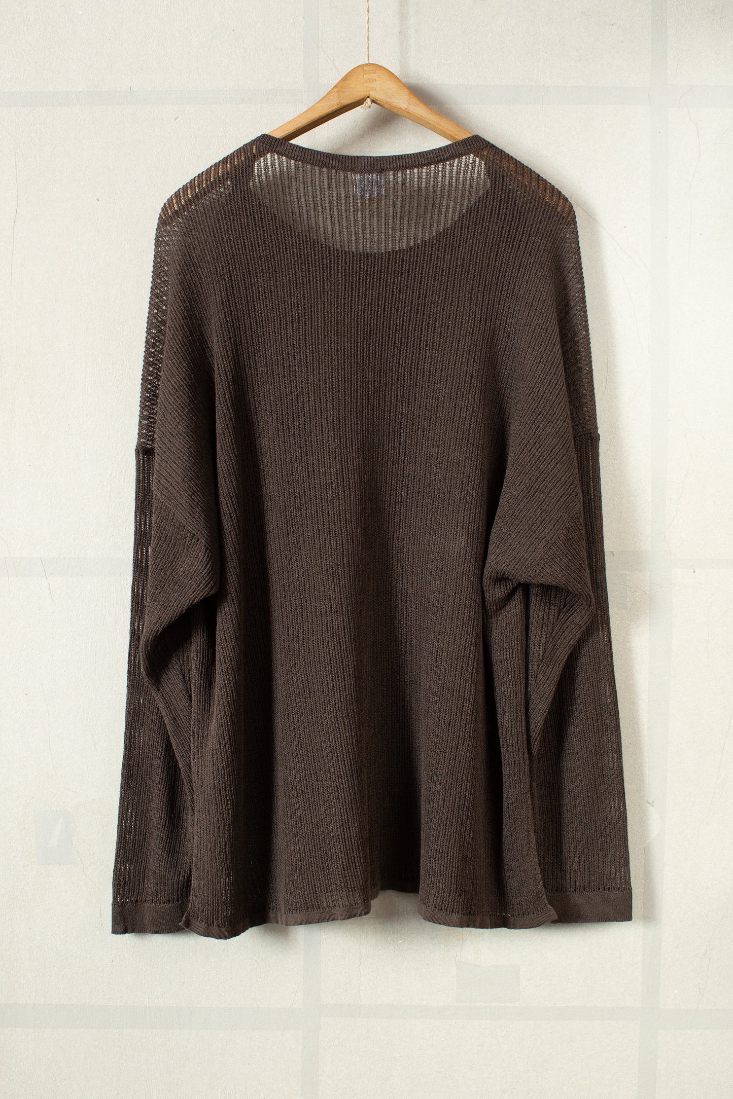 KNIT#76 - LINEN COTTON MESH BROWN