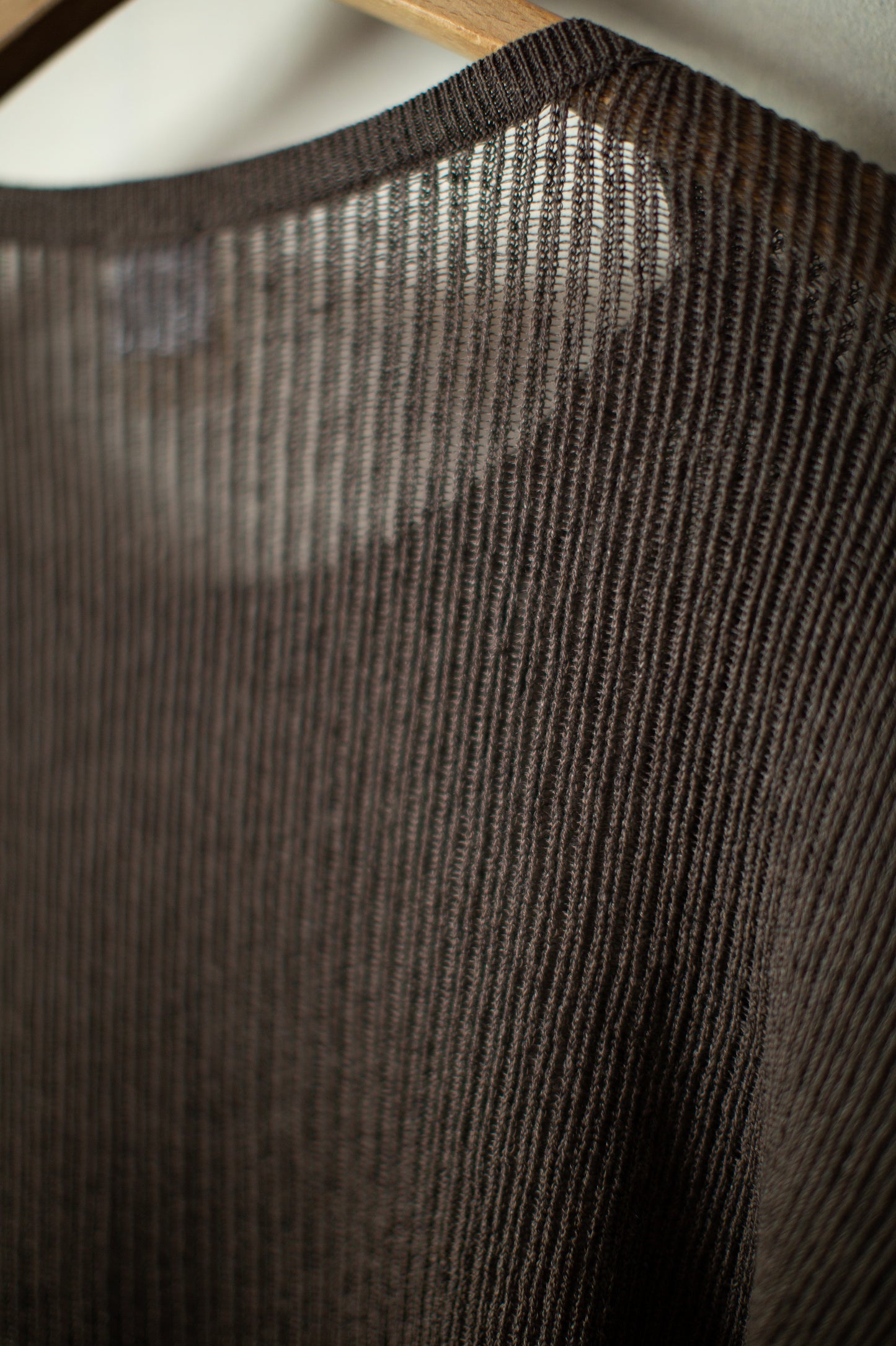 KNIT#76 - LINEN COTTON MESH BROWN