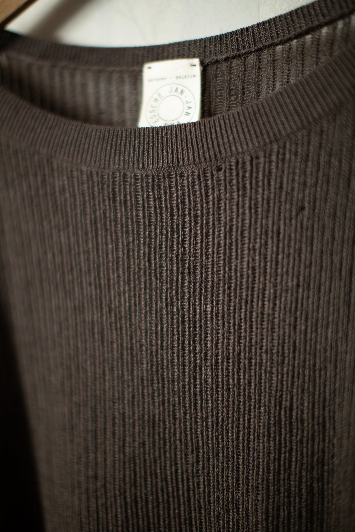 KNIT#76 - LINEN COTTON MESH BROWN