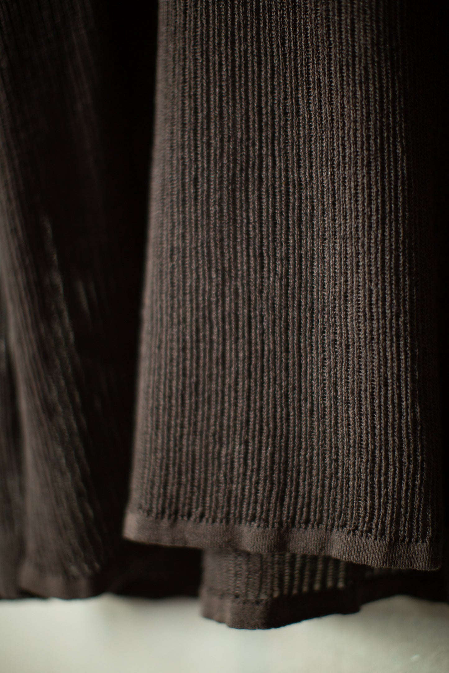 KNIT#76 - LINEN COTTON MESH BROWN