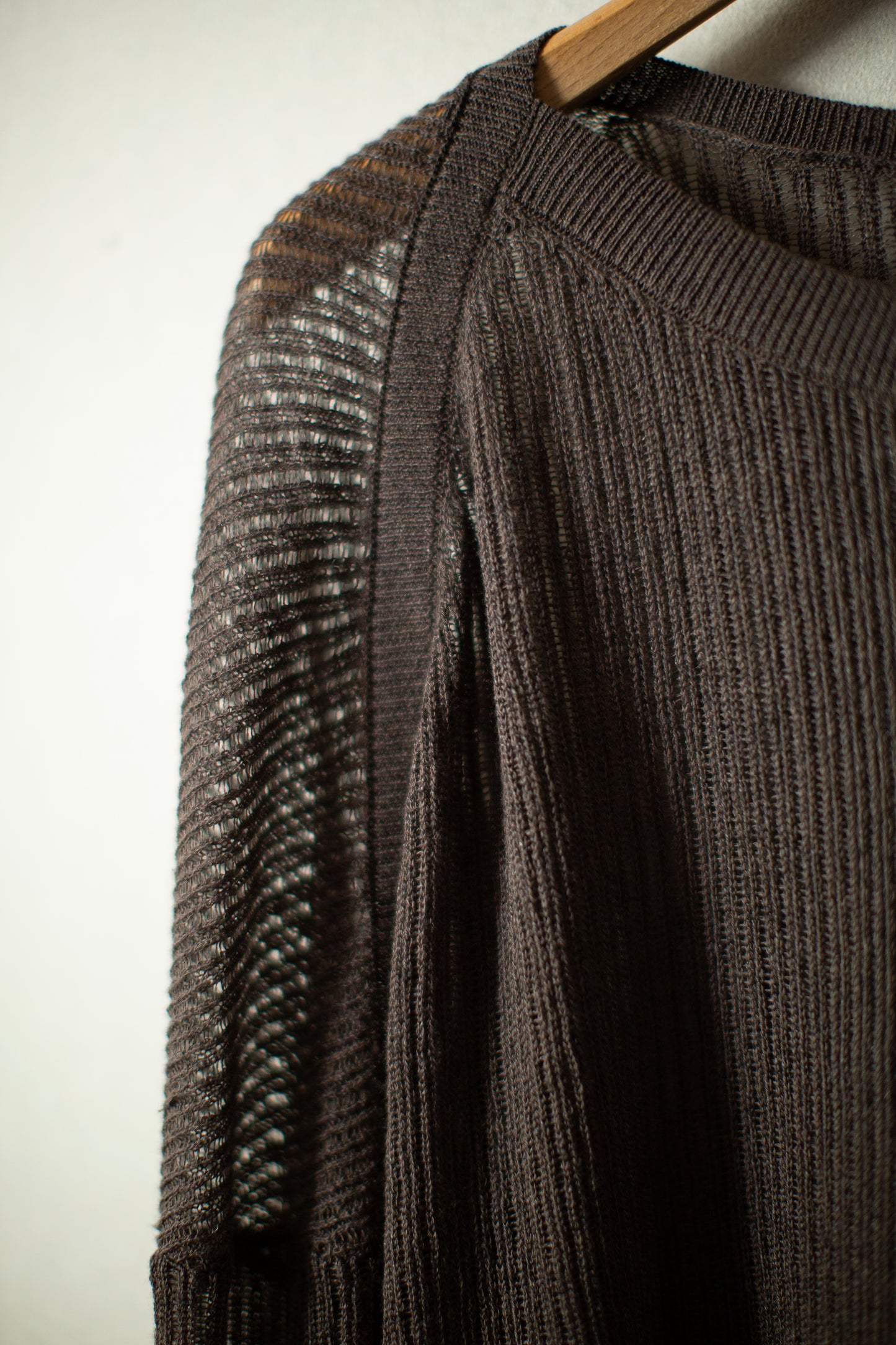 KNIT#76 - LINEN COTTON MESH BROWN