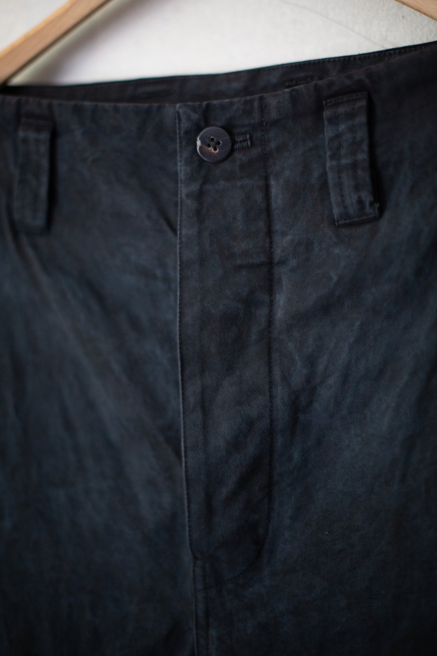 Double Knee Cargo Pants - Heavy Weight in Indigo & Sumi Natural Dye