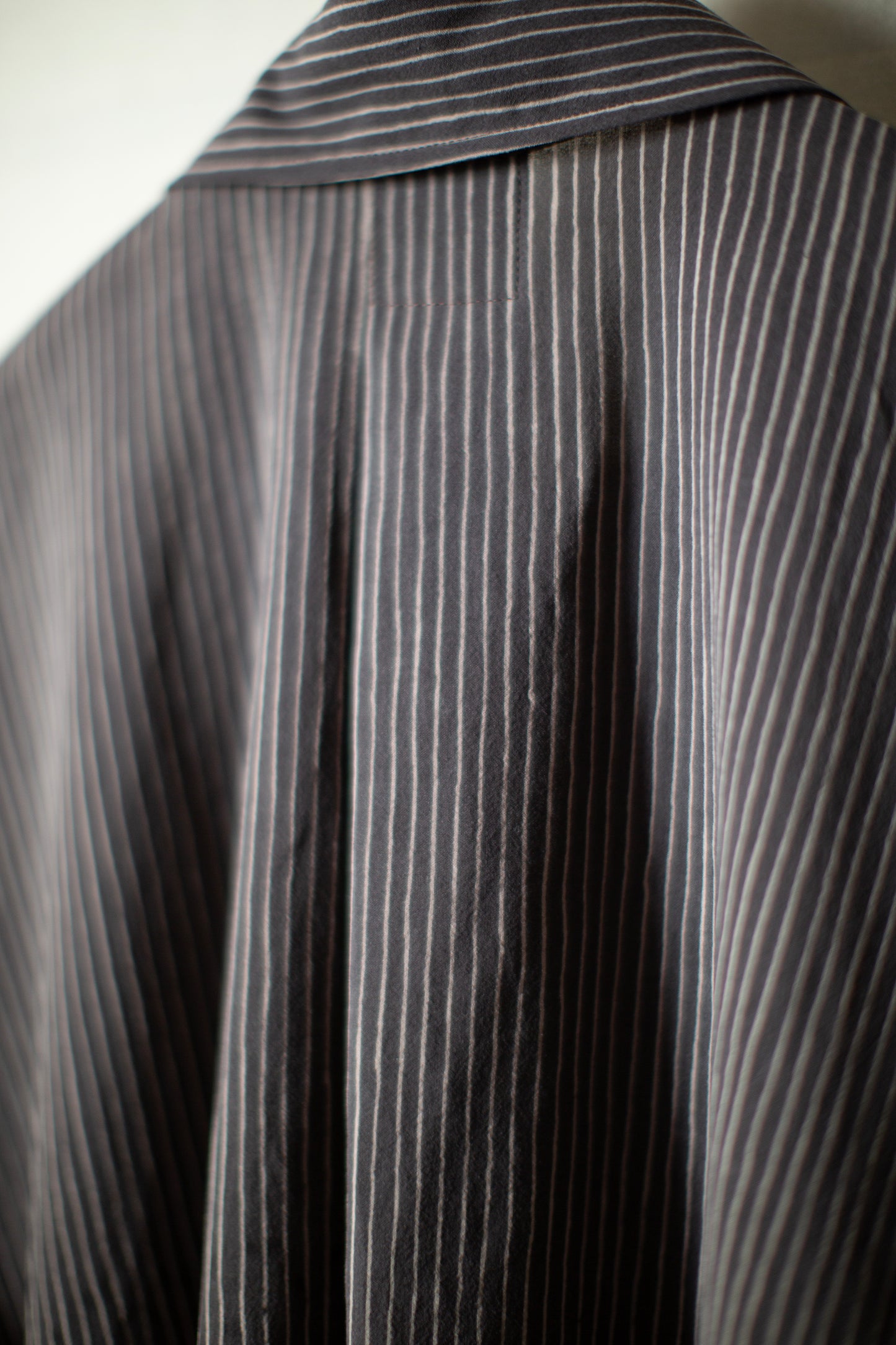 SHIRT#100 - CREPE COTTON SHIRTING GALLNUT BLACK