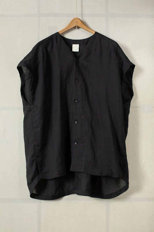 SHIRT#104 - FINE CAVALRY TWILL BLACK