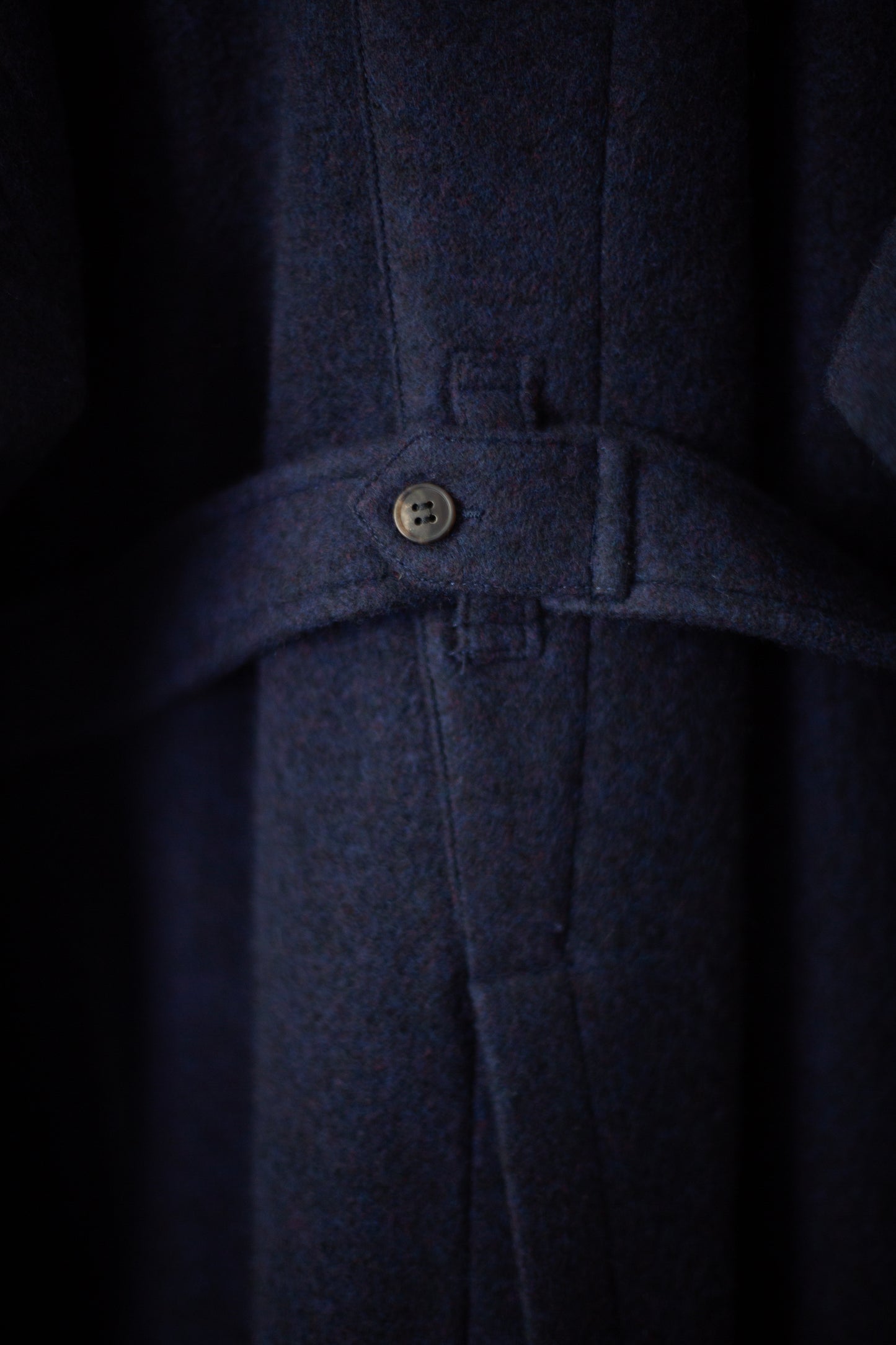 COAT#34 - BRUSHED ALPACA WOOL MIDNIGHT