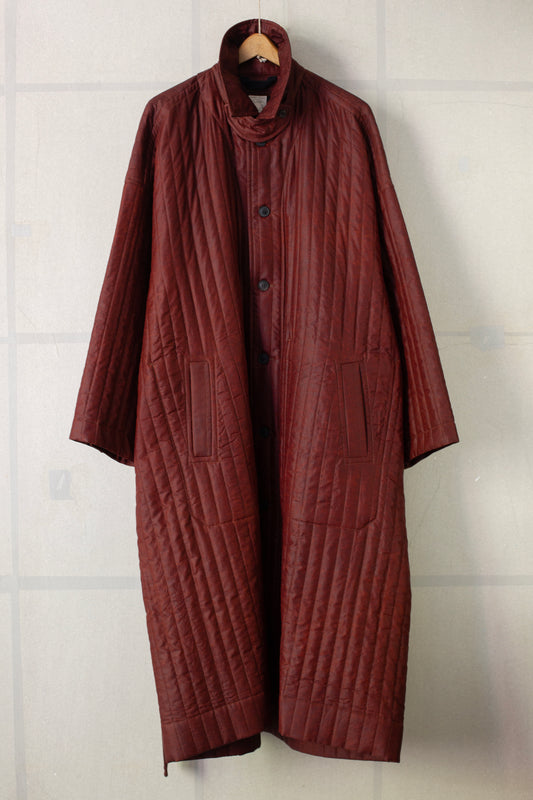 COAT#34 - SHULIANG SILK PADDED OXBLOOD