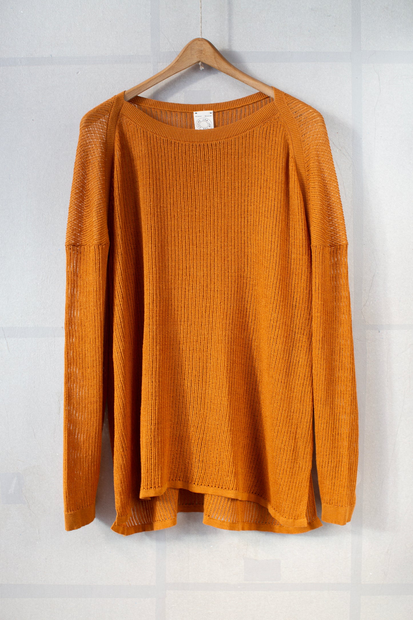 KNIT#76 - LINEN COTTON MESH ORANGE