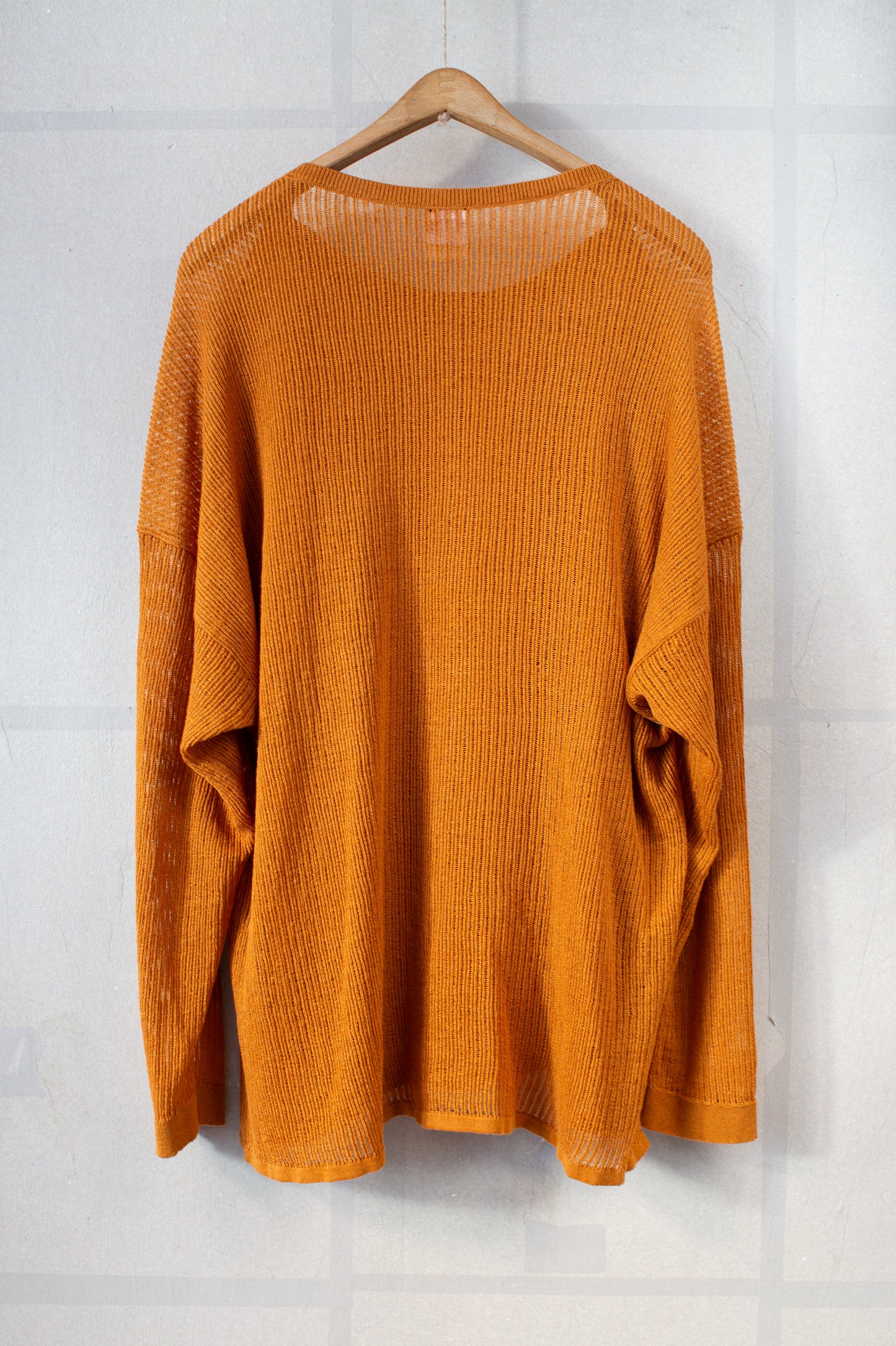 KNIT#76 - LINEN COTTON MESH ORANGE