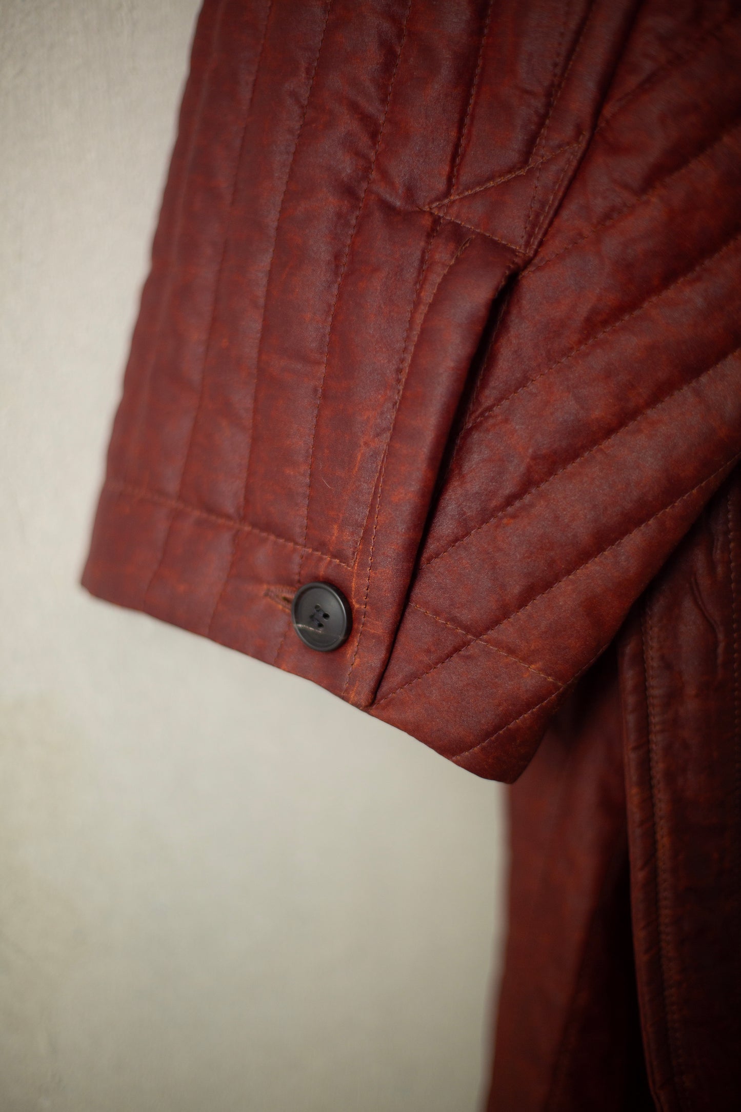 COAT#34 - SHULIANG SILK PADDED OXBLOOD