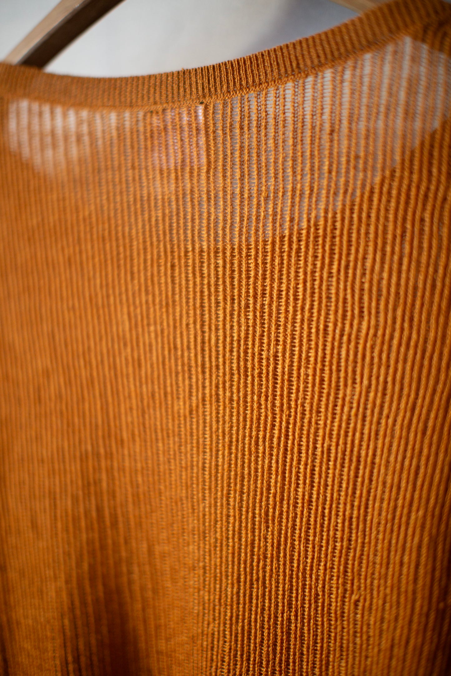 KNIT#76 - LINEN COTTON MESH ORANGE