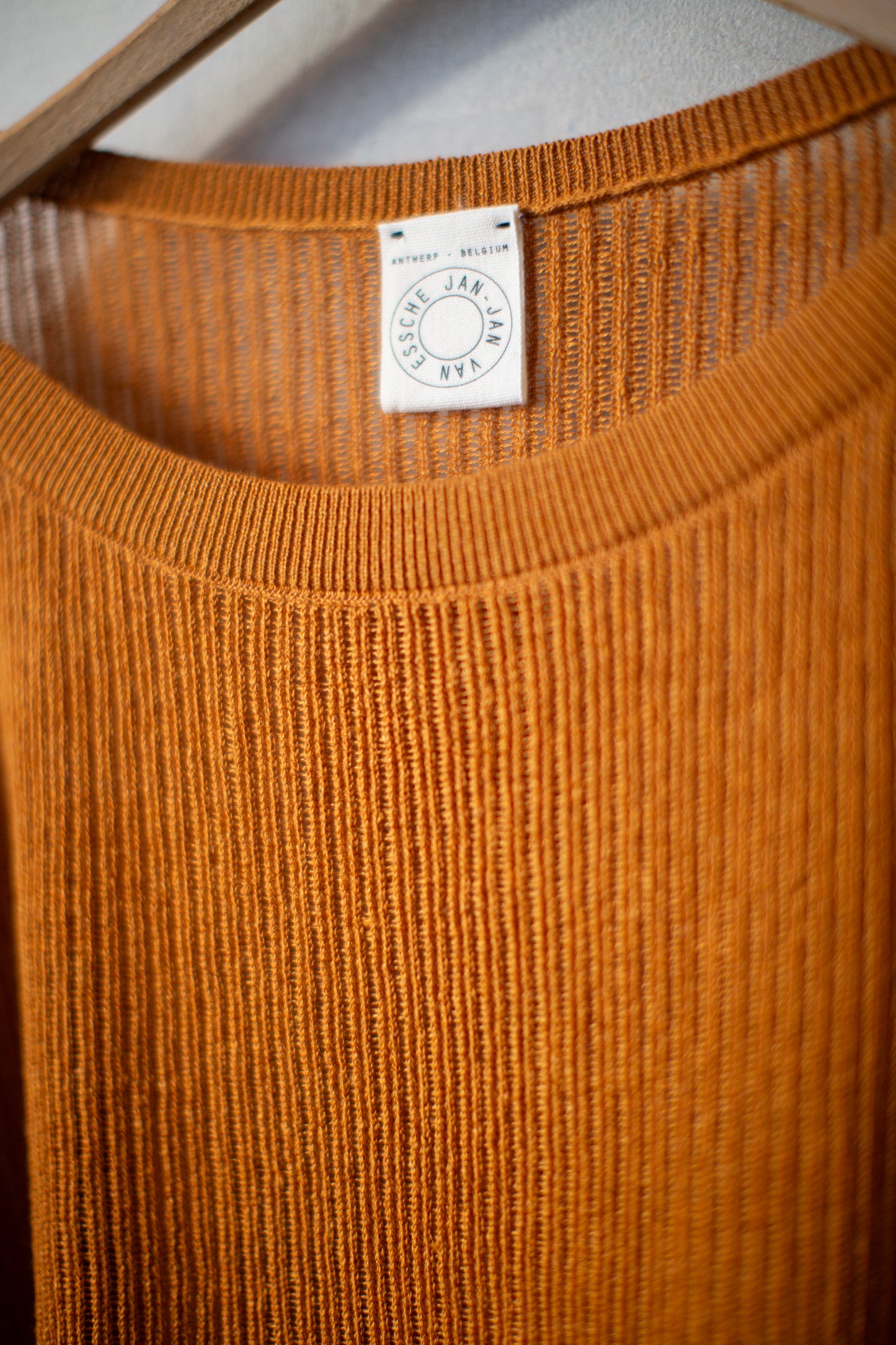 KNIT#76 - LINEN COTTON MESH ORANGE