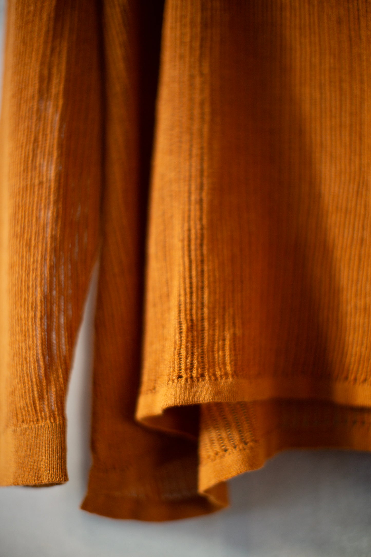 KNIT#76 - LINEN COTTON MESH ORANGE