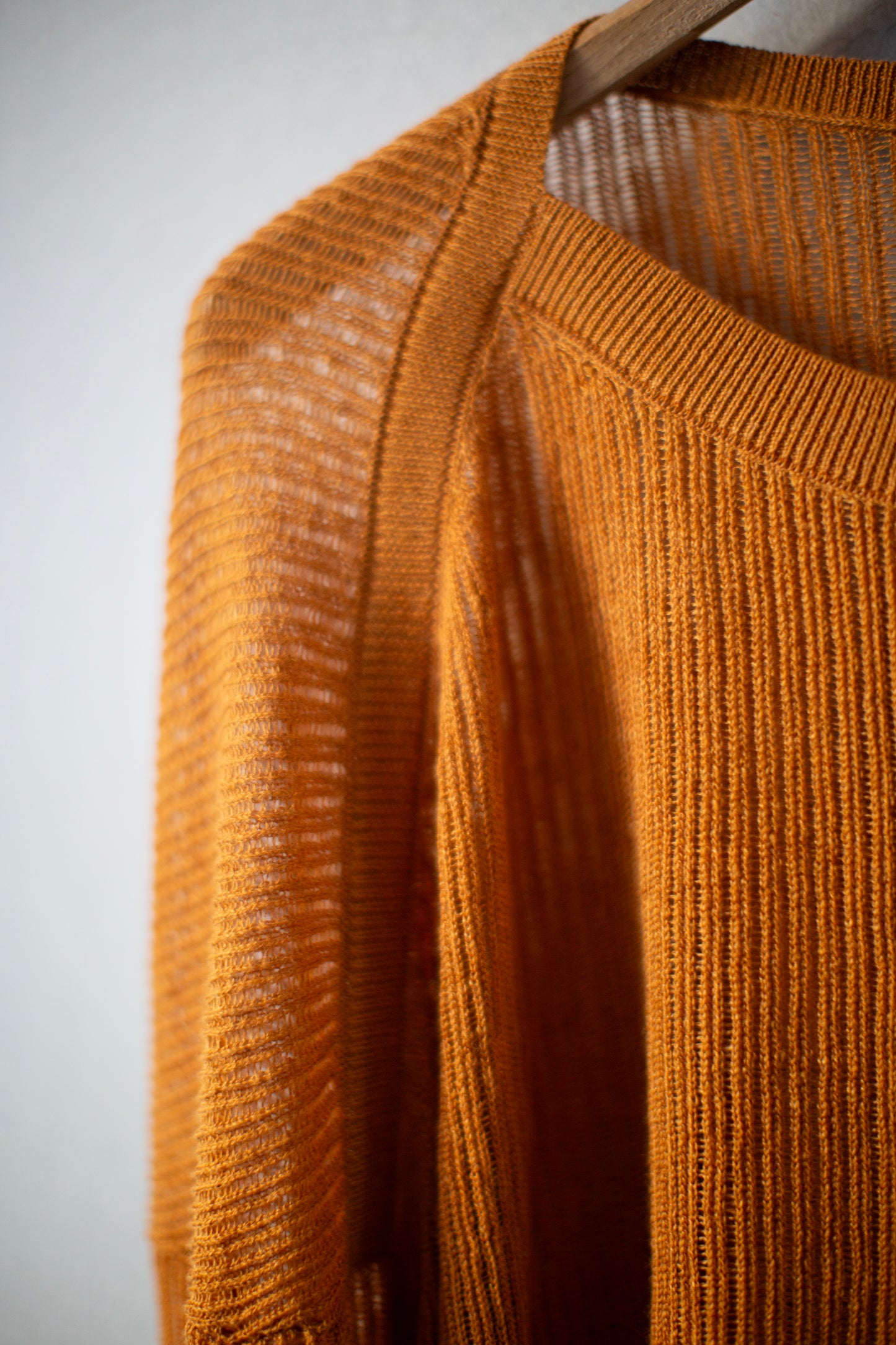 KNIT#76 - LINEN COTTON MESH ORANGE