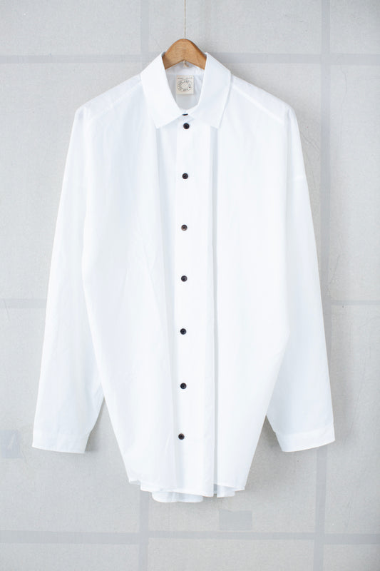 SHIRT#100 - POWDER COTTON TYPEWRITER OFF WHITE