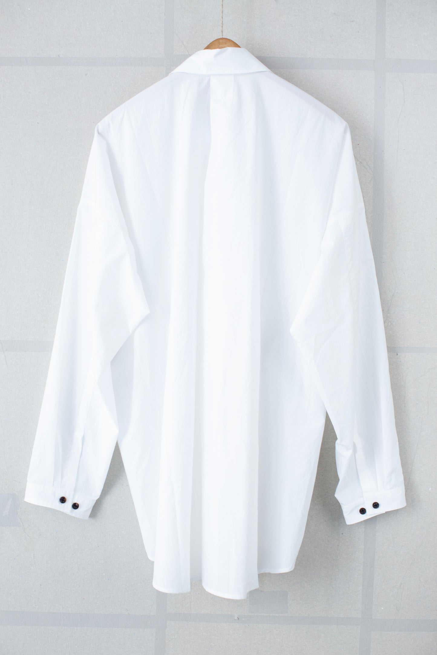 SHIRT#100 - POWDER COTTON TYPEWRITER OFF WHITE