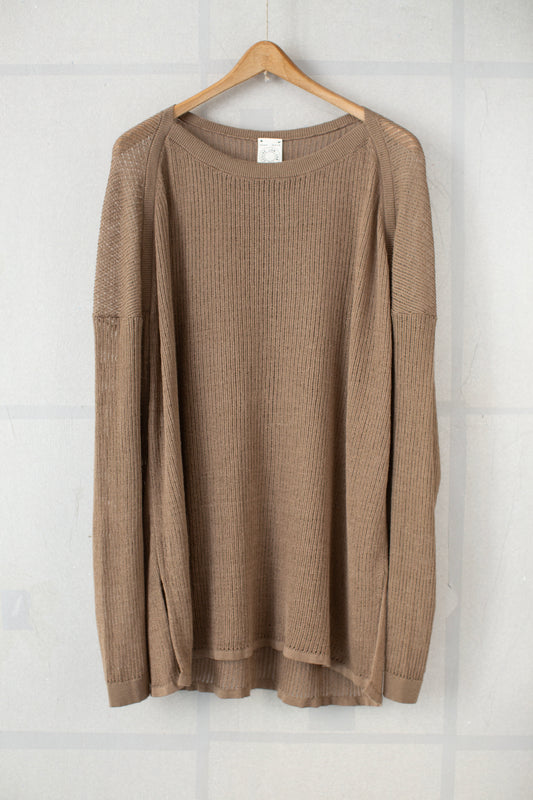 KNIT#76 - LINEN COTTON MESH MOCHA