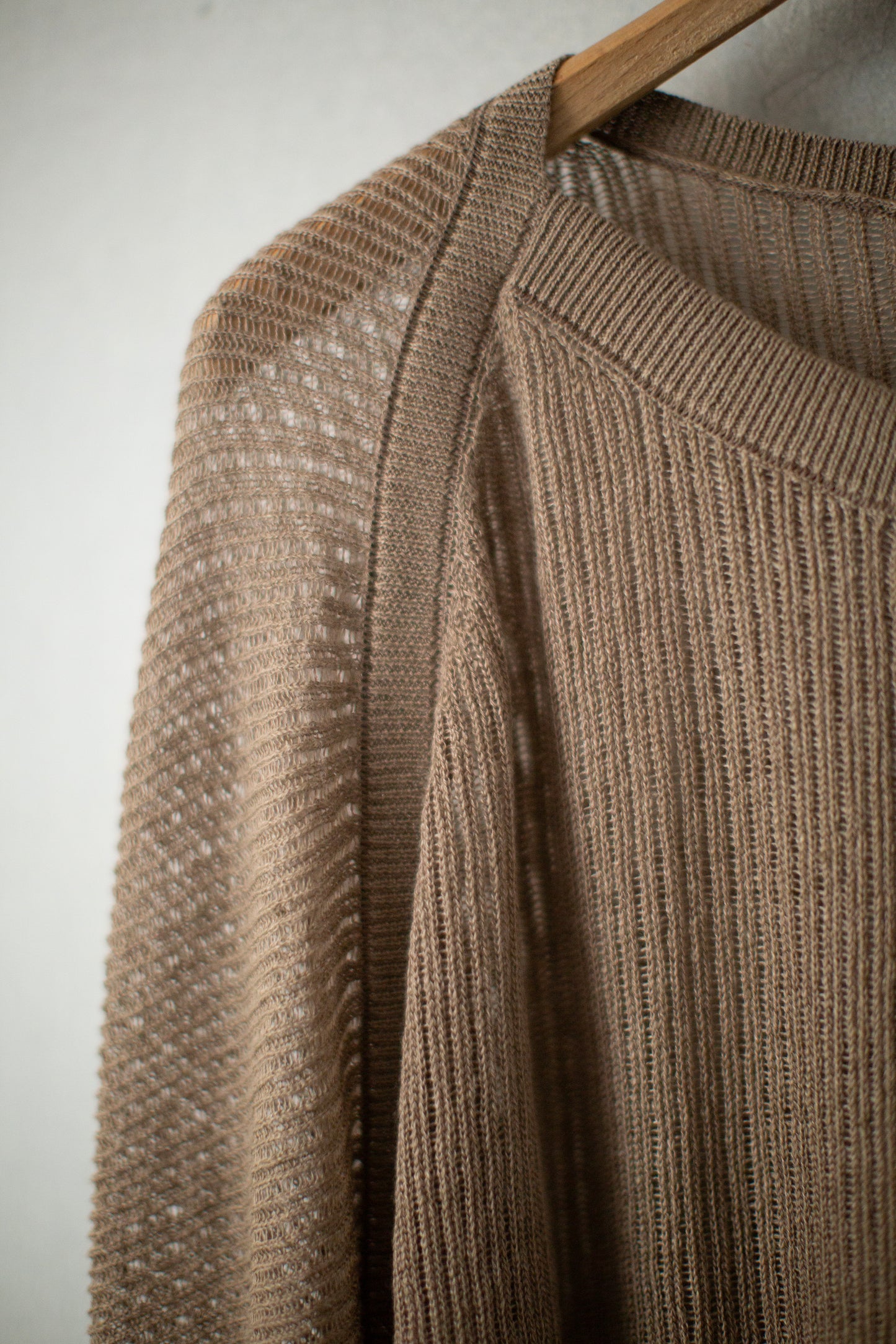 KNIT#76 - LINEN COTTON MESH MOCHA