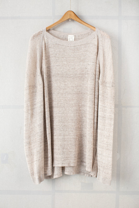 KNIT#76 - LINEN COTTON MESH NATURAL