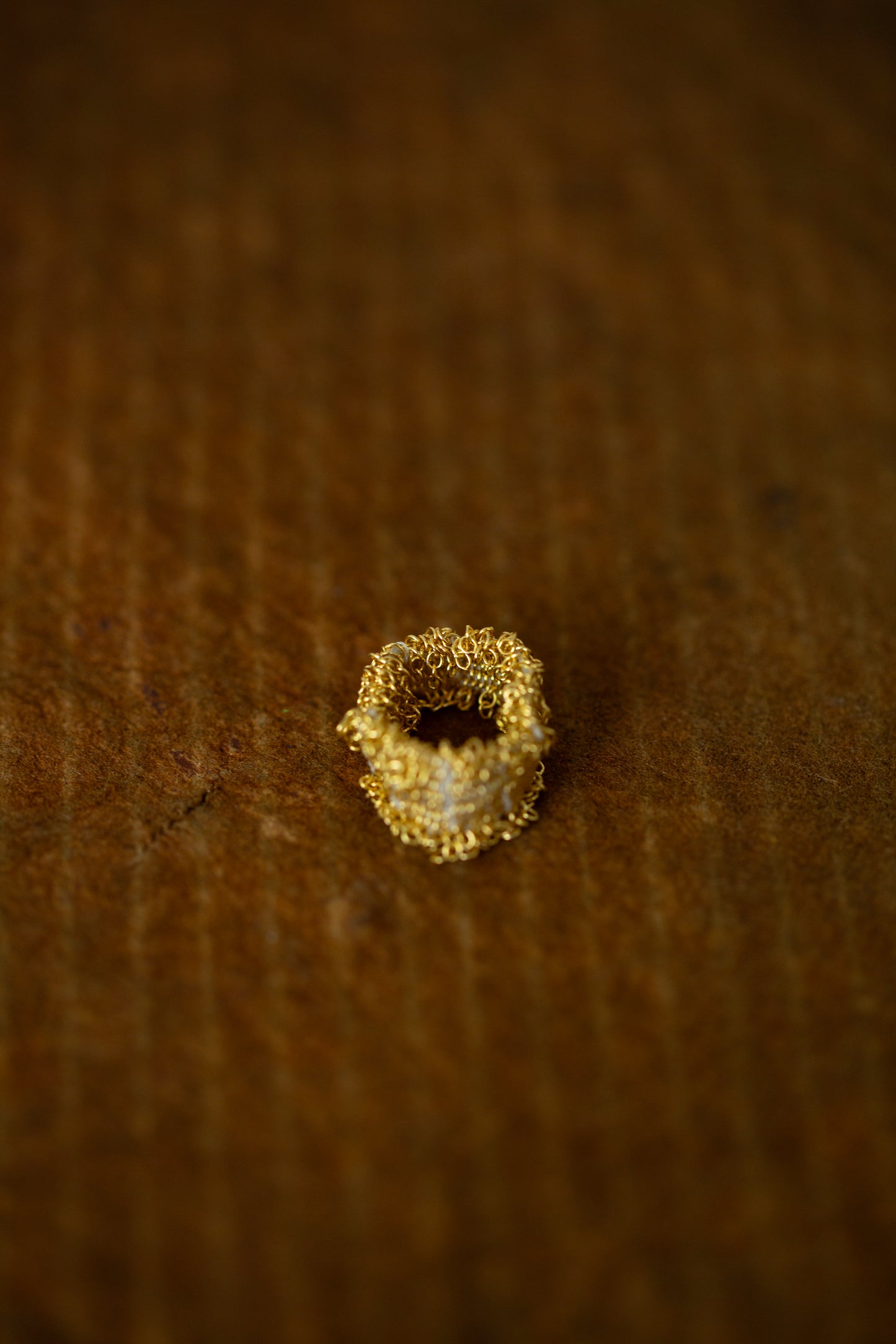 Wide Hand Woven Ring