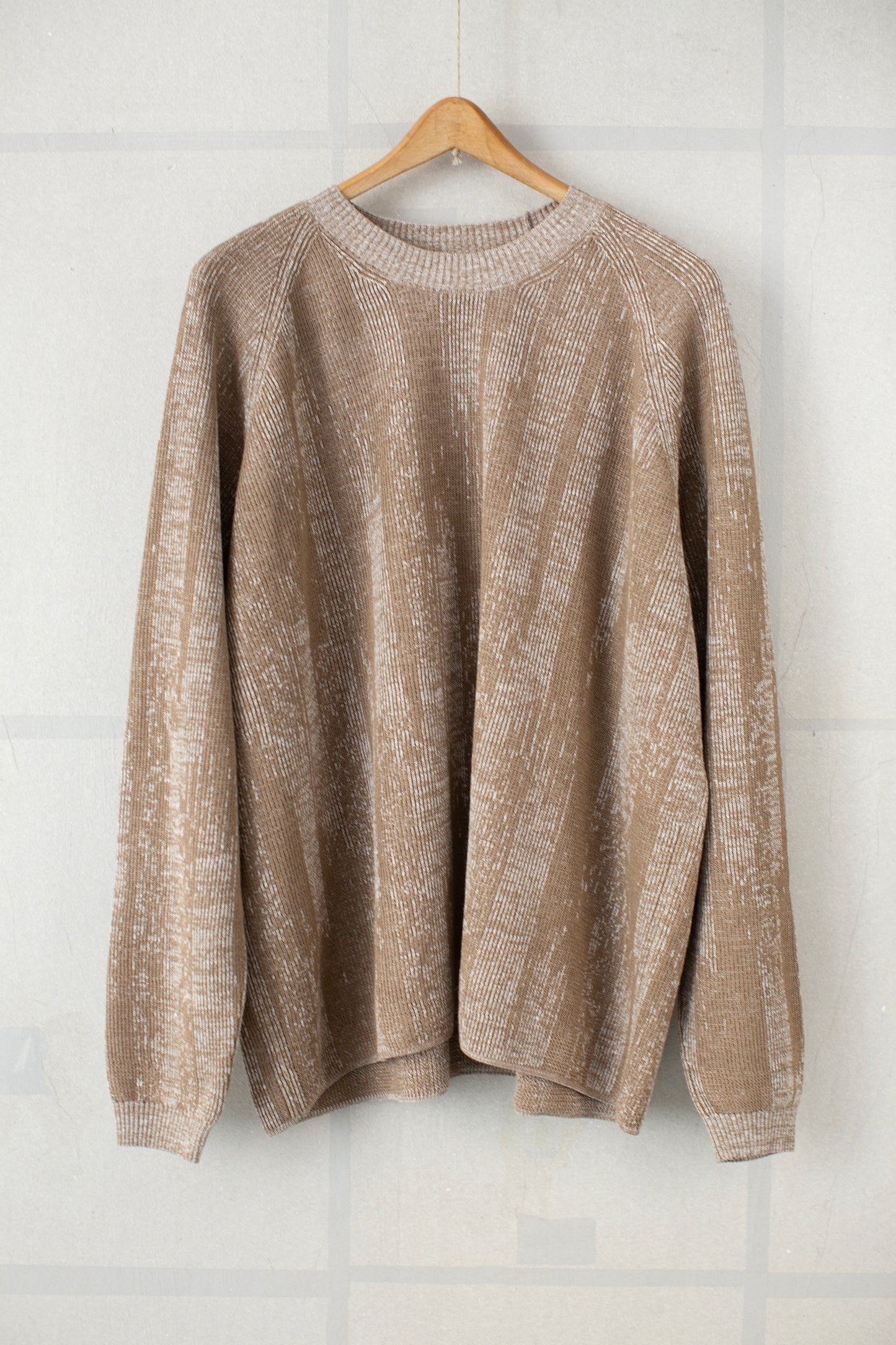 KNIT#77 - LINEN COTTON KASURI MOCHA NATURAL