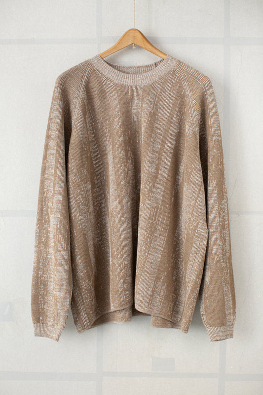 KNIT#77 - LINEN COTTON KASURI MOCHA NATURAL