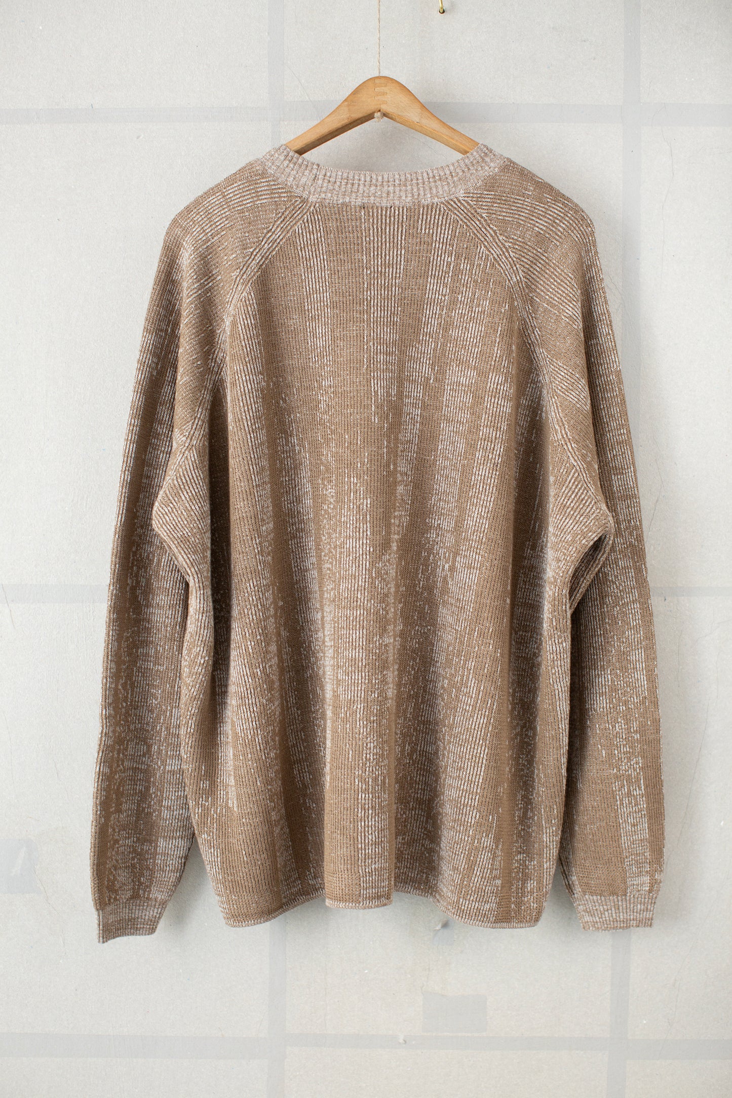 KNIT#77 - LINEN COTTON KASURI MOCHA NATURAL