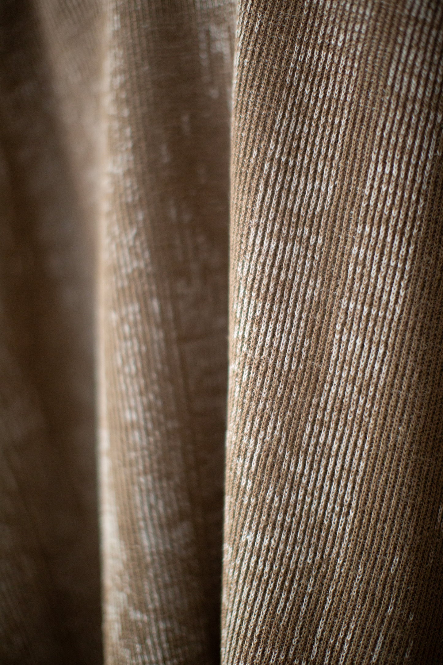 KNIT#77 - LINEN COTTON KASURI MOCHA NATURAL