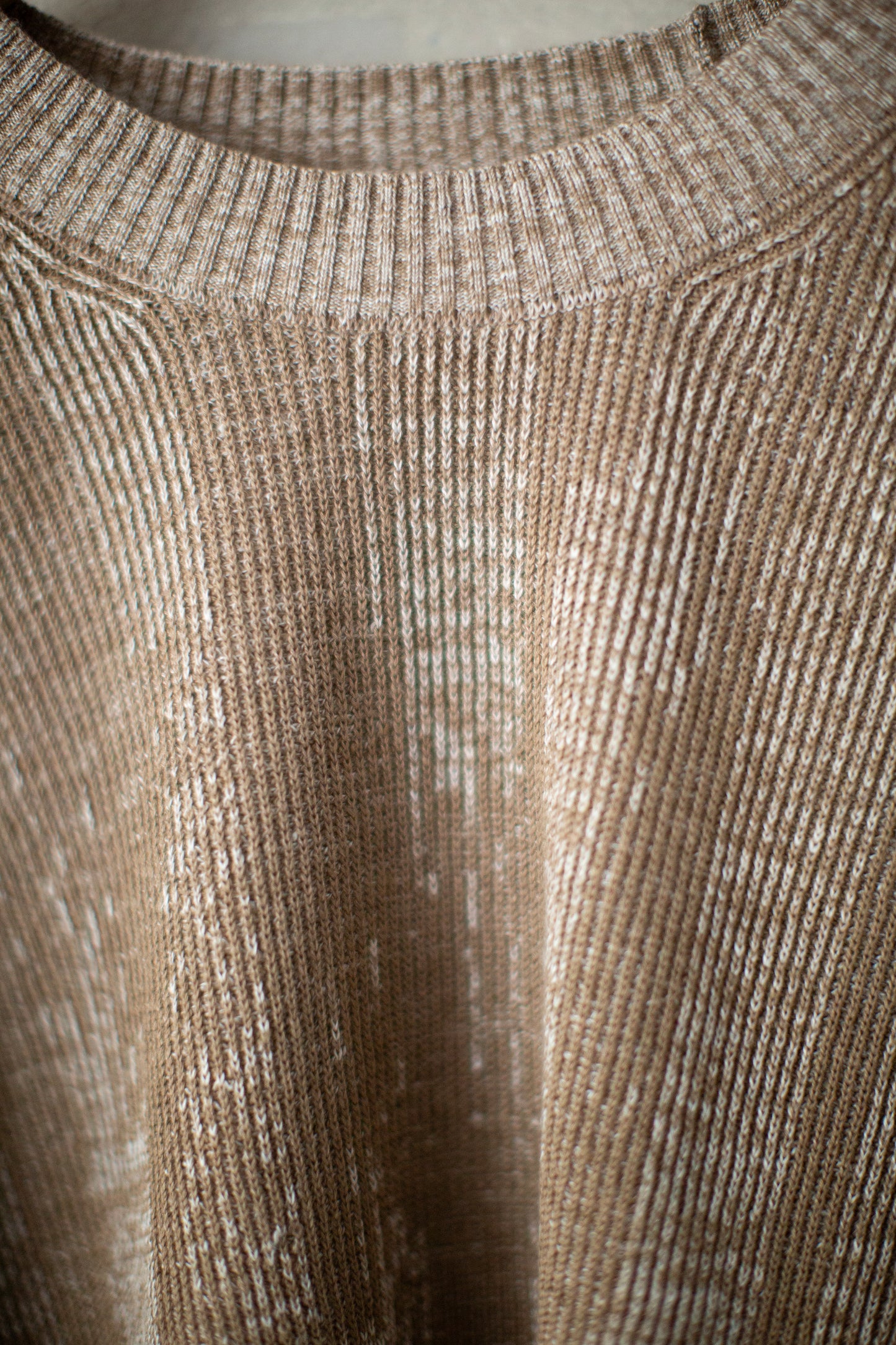 KNIT#77 - LINEN COTTON KASURI MOCHA NATURAL