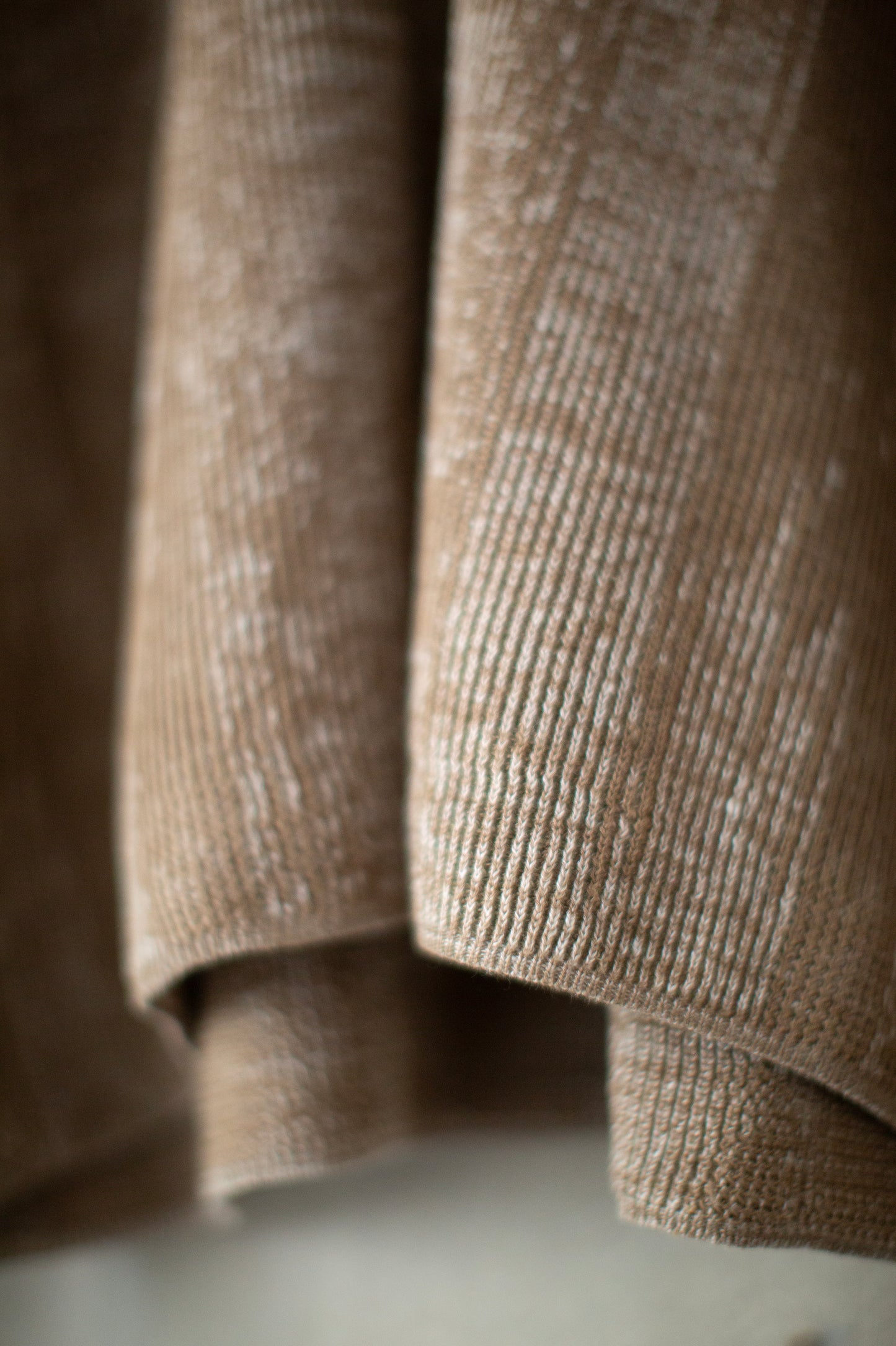 KNIT#77 - LINEN COTTON KASURI MOCHA NATURAL