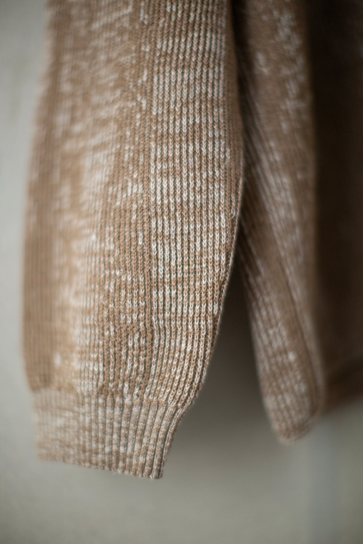 KNIT#77 - LINEN COTTON KASURI MOCHA NATURAL