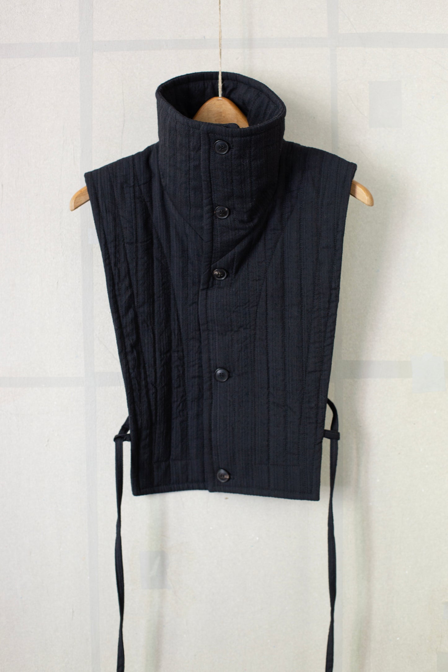 COLLAR PIECE#2 - MEDIUM SEERSUCKER PADDED DARK STRIPED