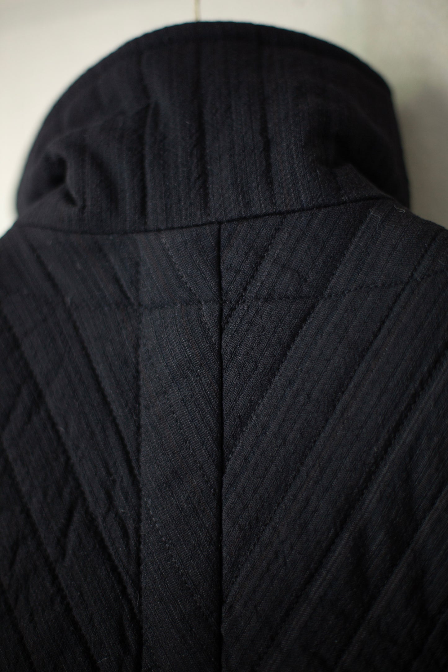 COLLAR PIECE#2 - MEDIUM SEERSUCKER PADDED DARK STRIPED