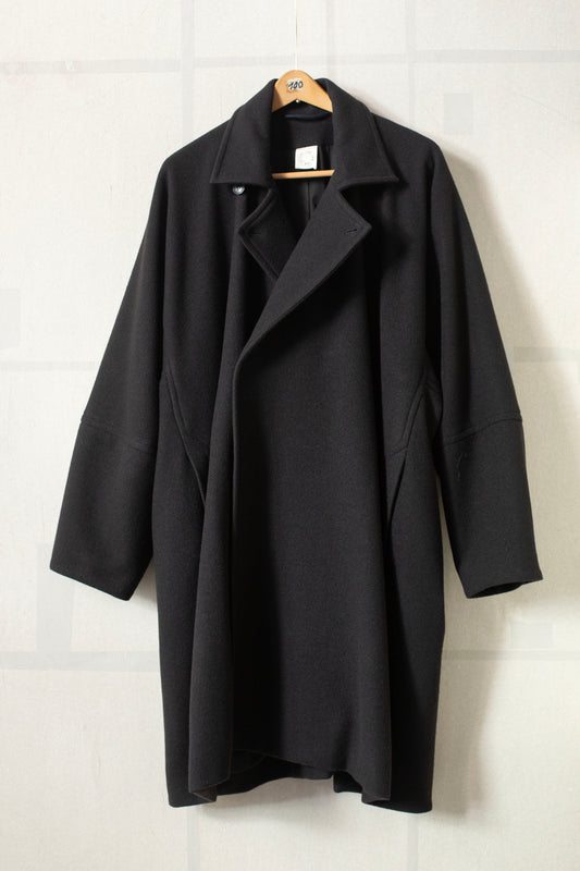 COAT#27 - BLACK YAK WOOL