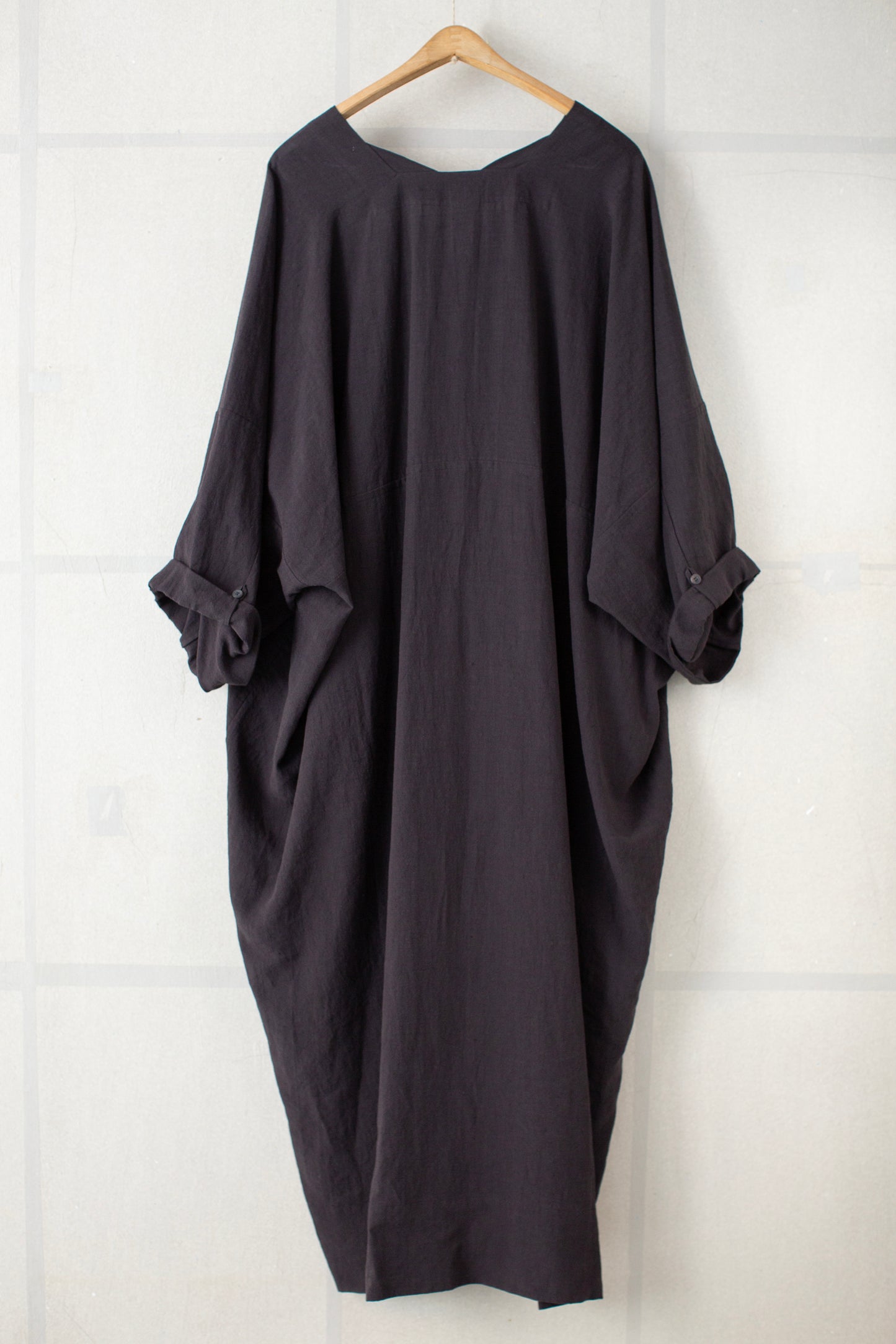 TUNIC#44 - LINEN SILK SHIRTING SUMI KURO