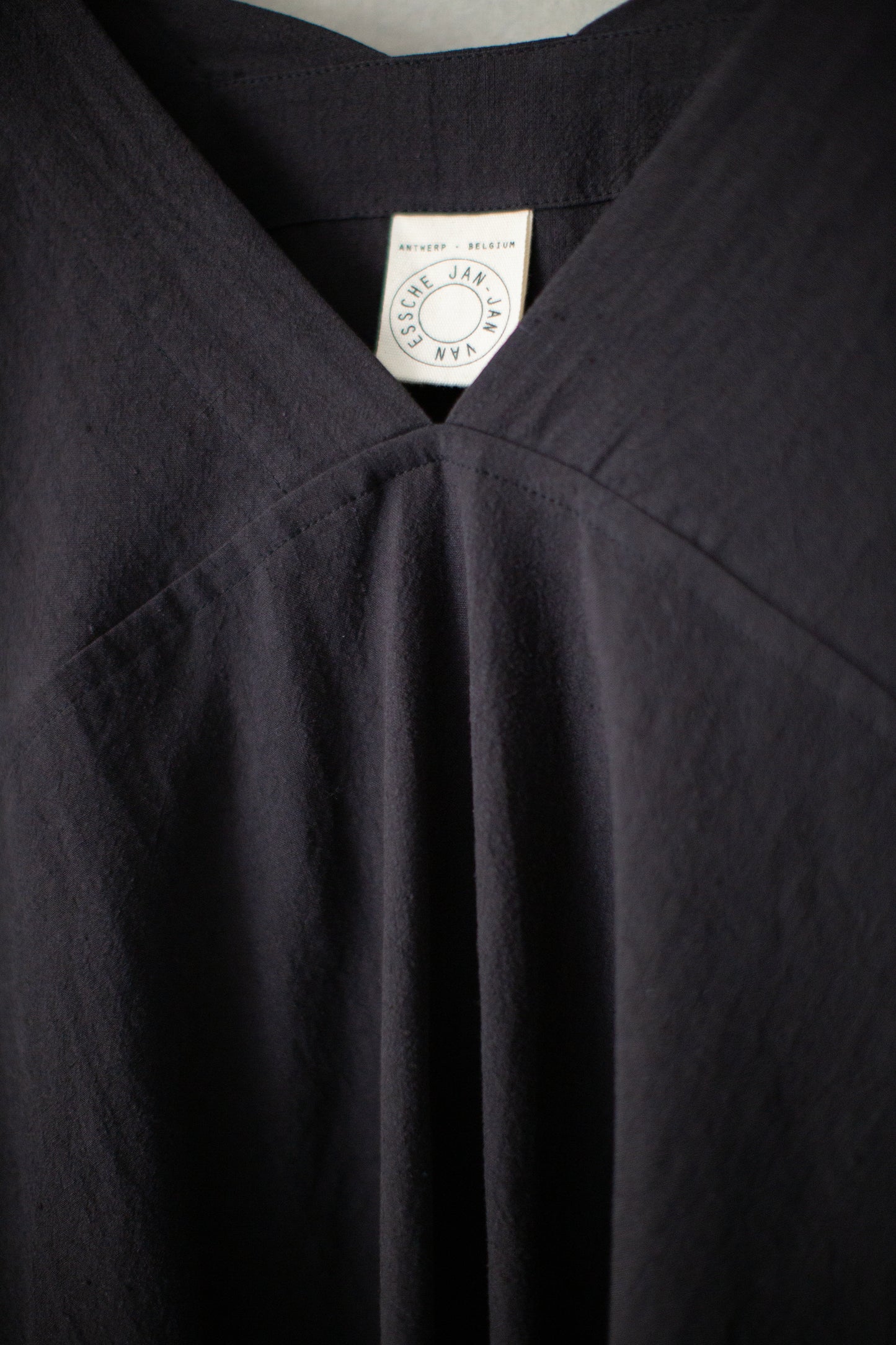 TUNIC#44 - LINEN SILK SHIRTING SUMI KURO
