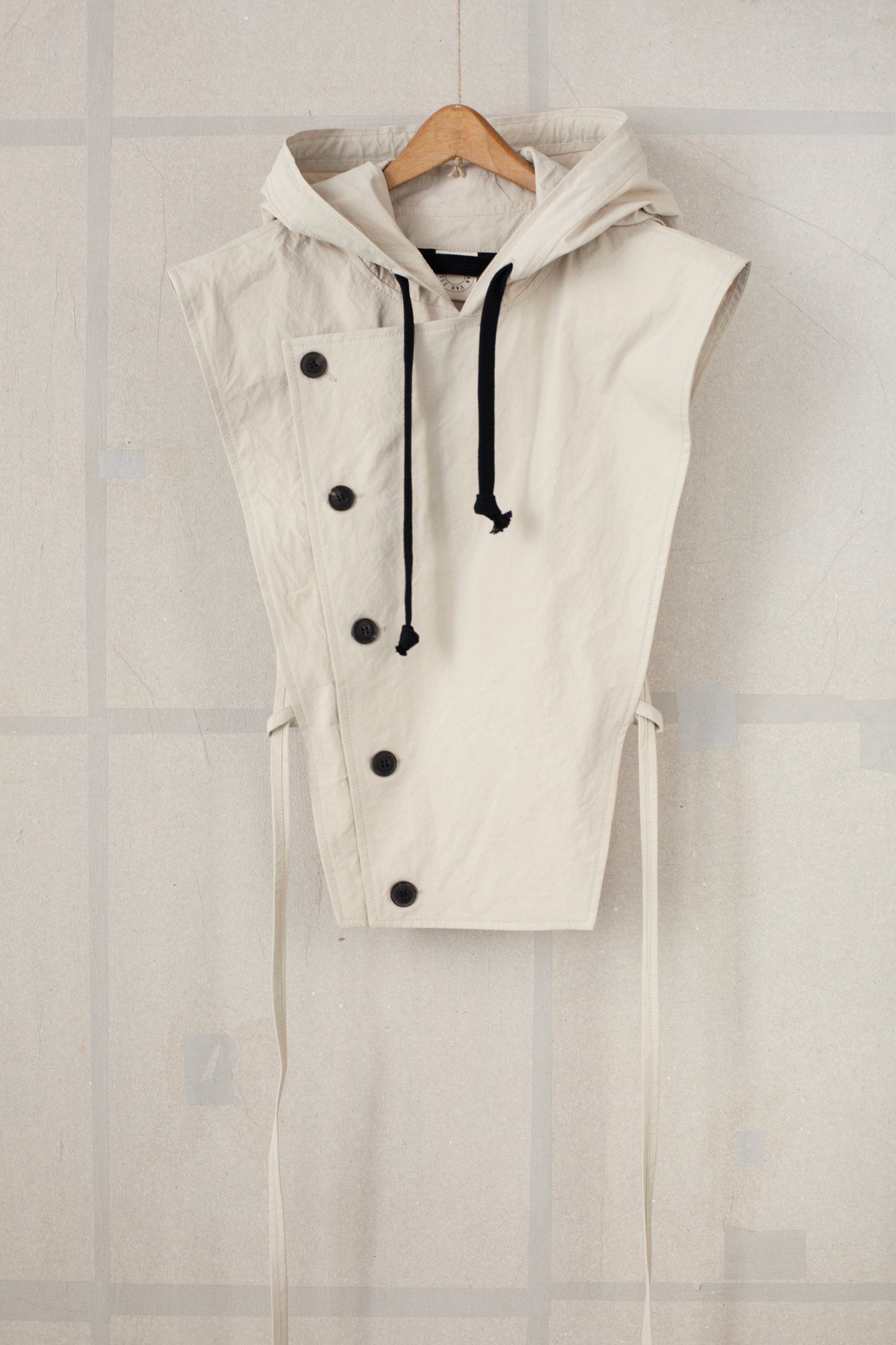 HOODPIECE#1 - TIME WASHED CANVAS CHALK