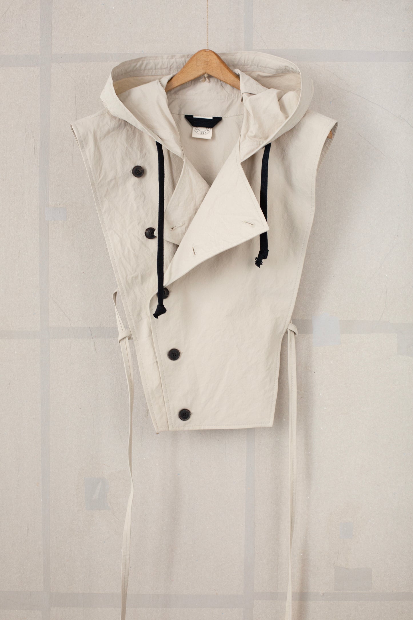HOODPIECE#1 - TIME WASHED CANVAS CHALK