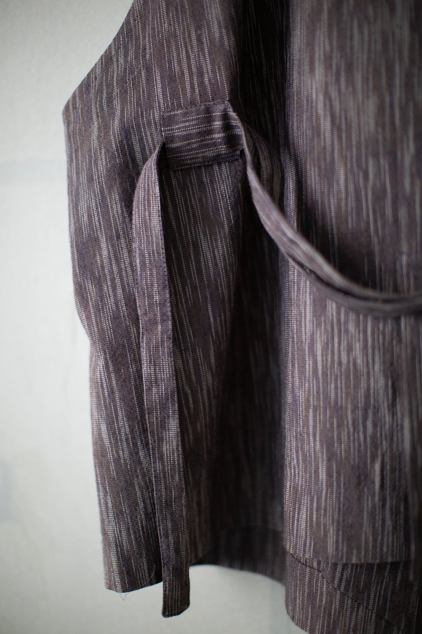 GILET#15 - KASURI COTTON SILK OLD LAVENDER