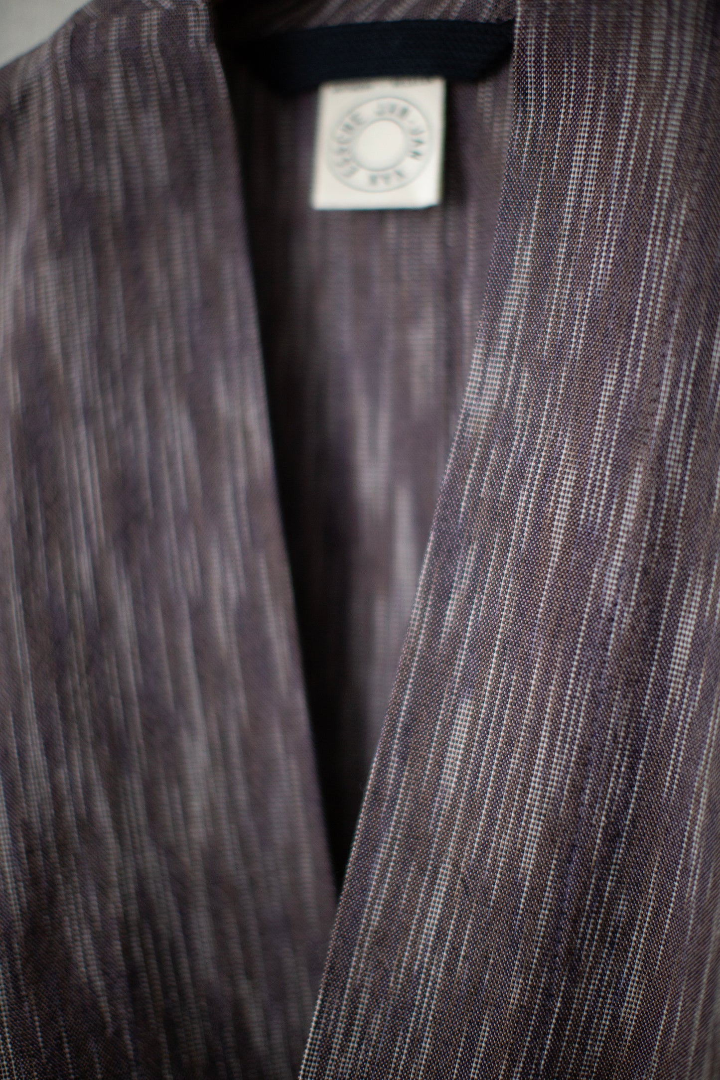 GILET#15 - KASURI COTTON SILK OLD LAVENDER