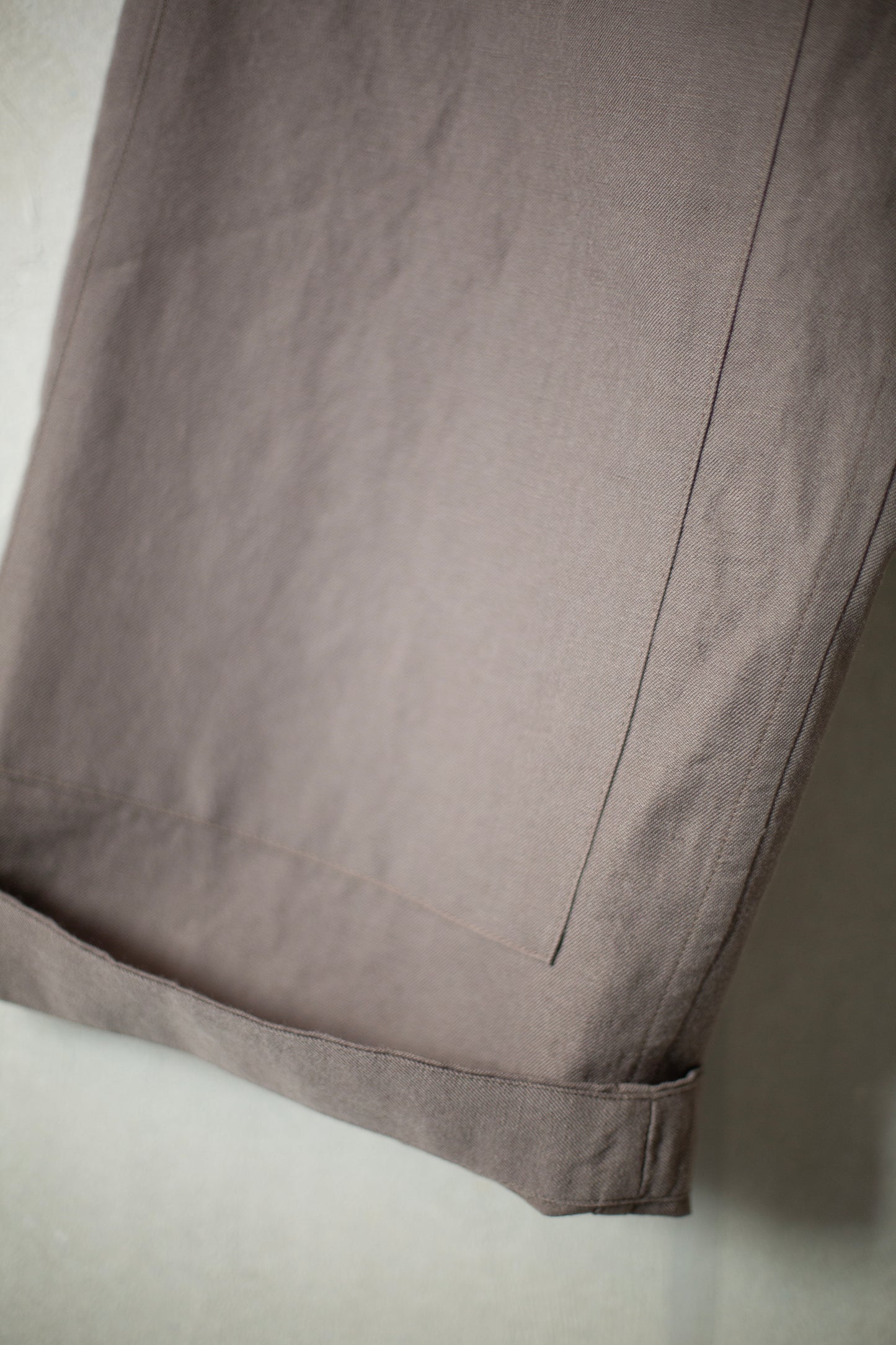 TROUSERS#75 - DOVE WOOL LINEN TWILL