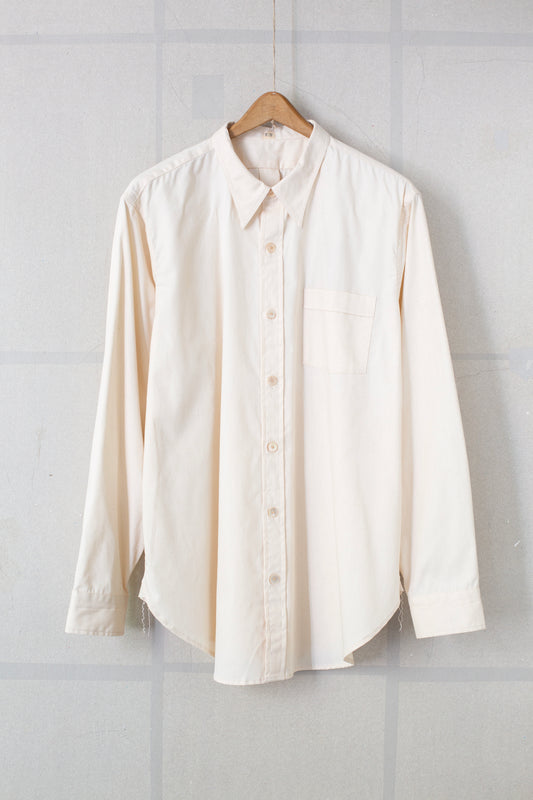 Ivory narrow collar shirt