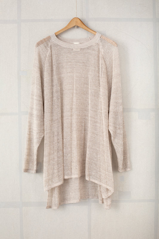 KNIT#69 - LINEN COTTON YARN BEIGE