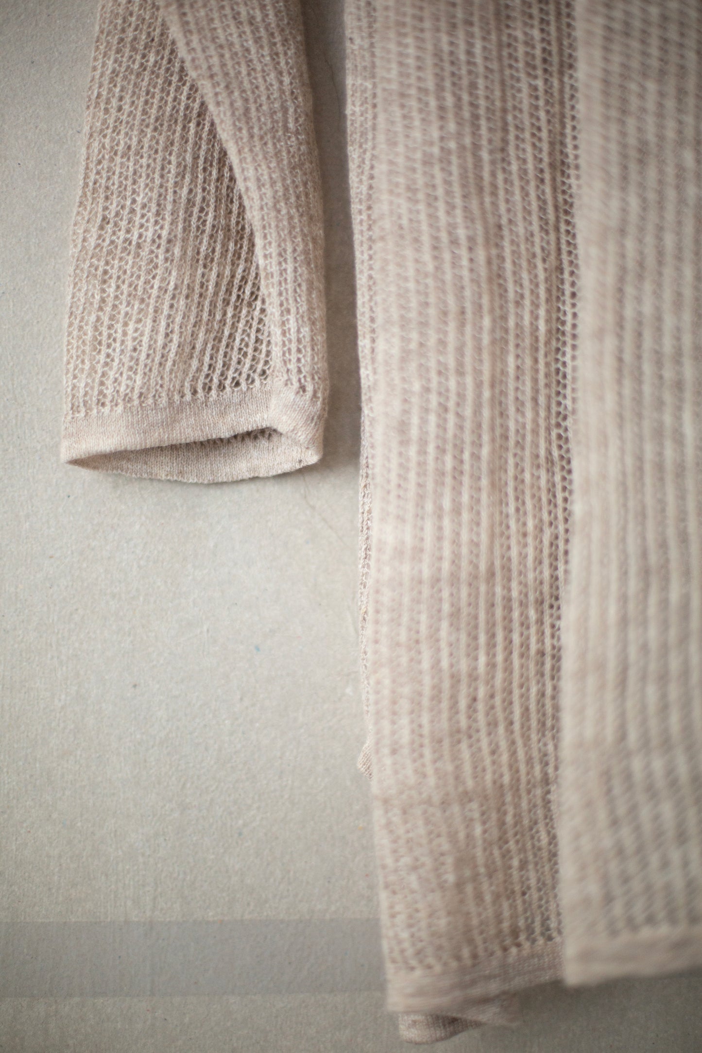 KNIT#69 - LINEN COTTON YARN BEIGE