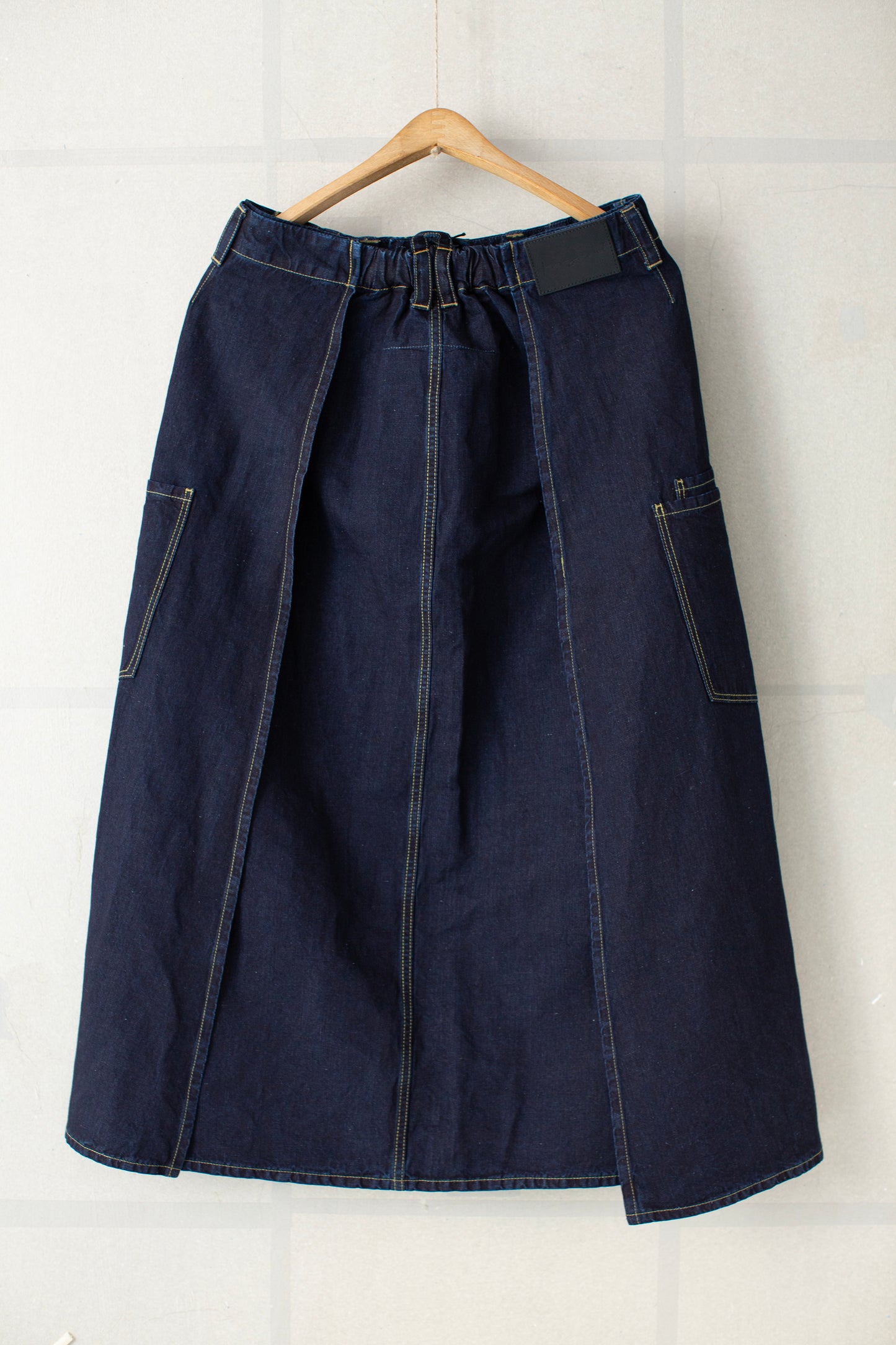THE SCOUT SKIRT IN RINSED DENIM INDIGO