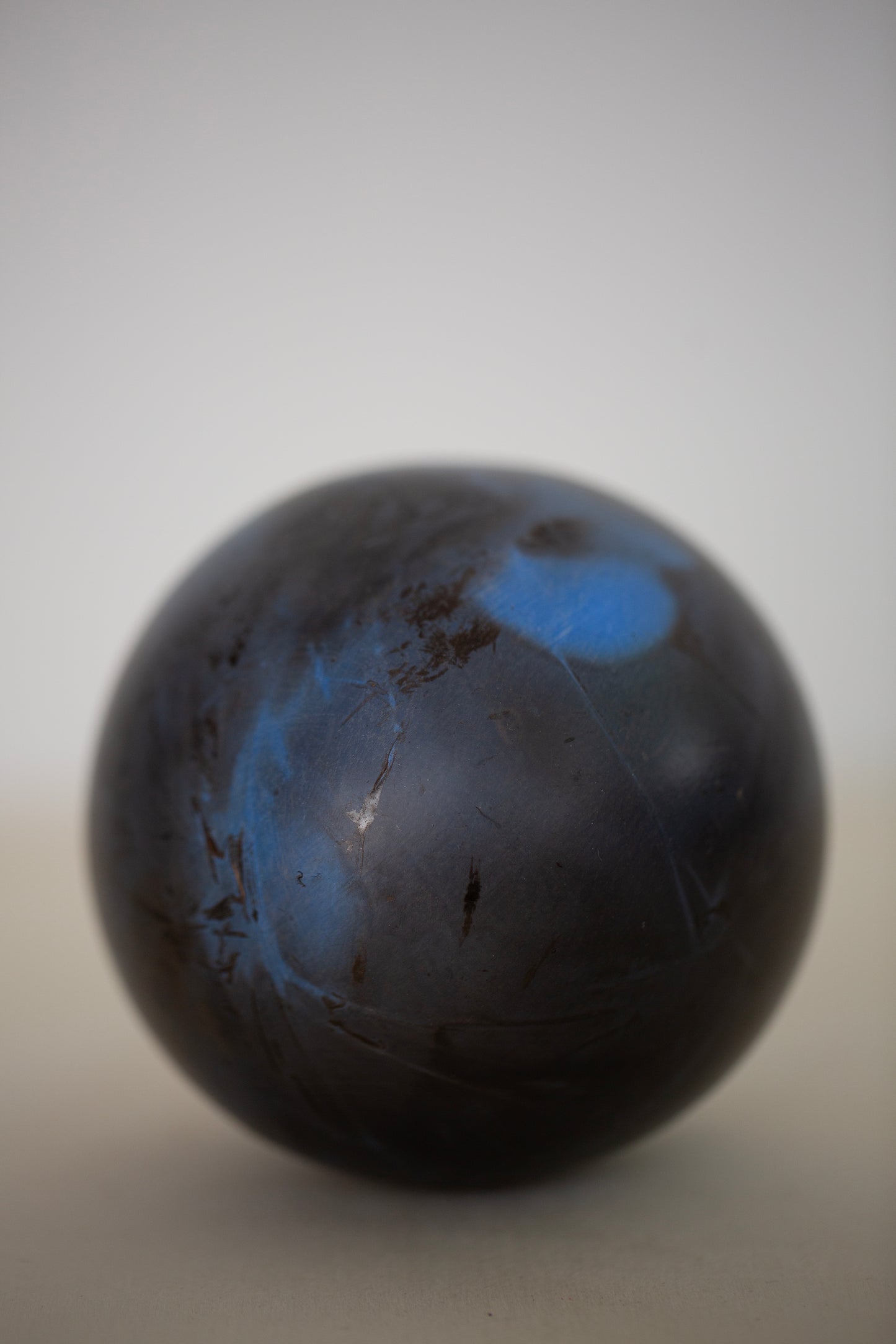 ceramic ball sulfide-raku bake large