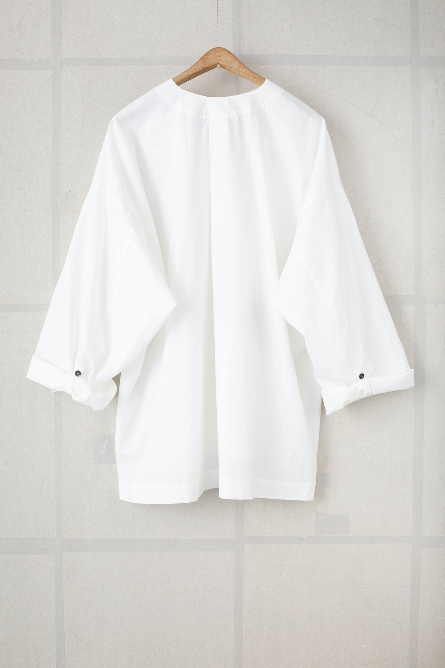 TUNIC#38 - COTTON HEMP POPLIN WHITE