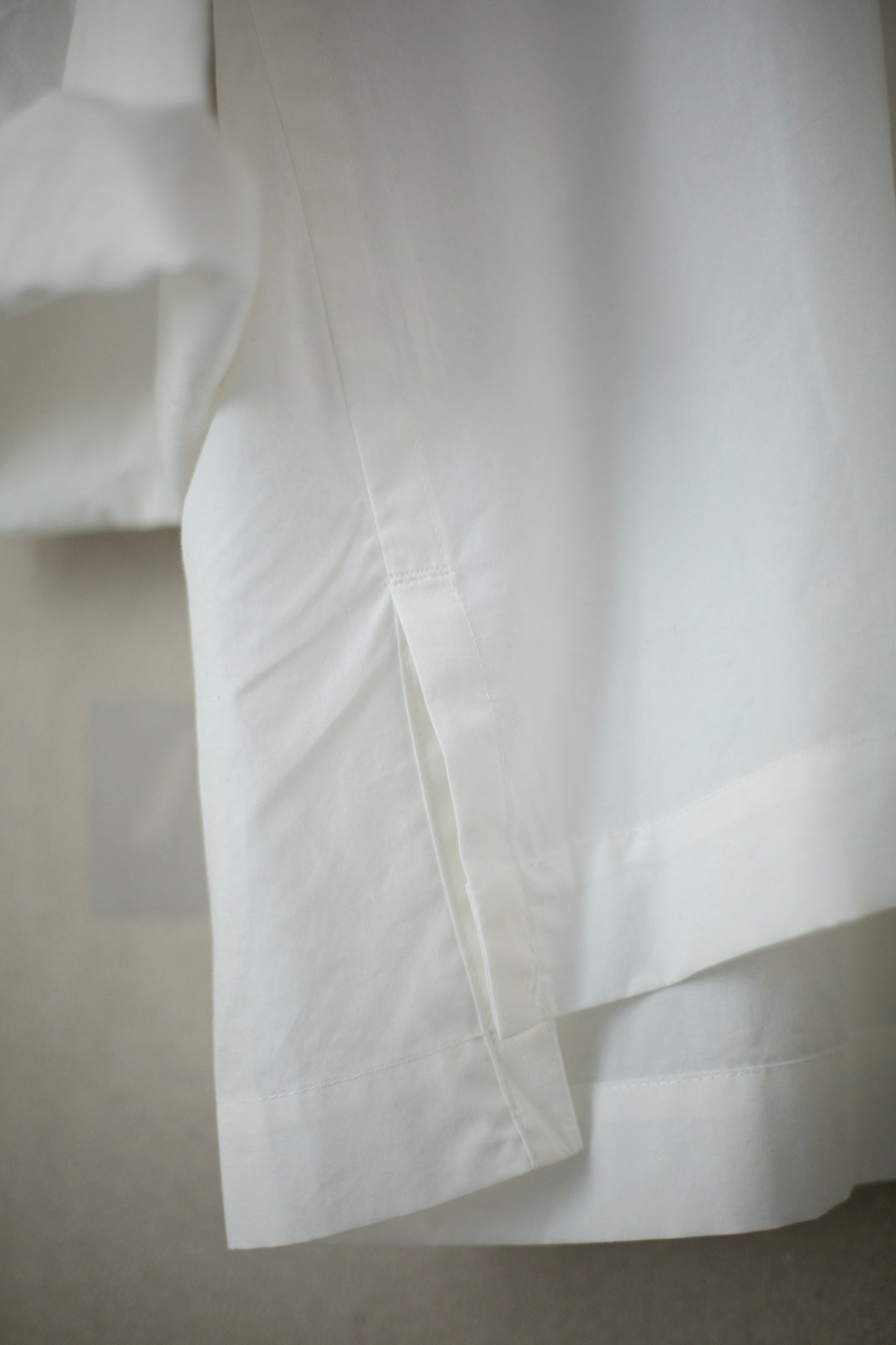 TUNIC#38 - COTTON HEMP POPLIN WHITE