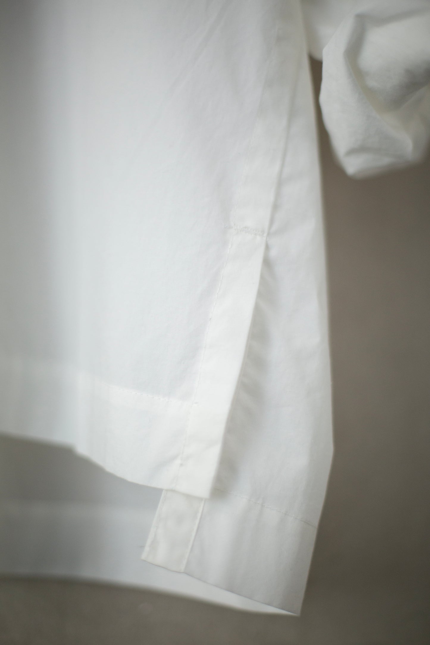 TUNIC#38 - COTTON HEMP POPLIN WHITE